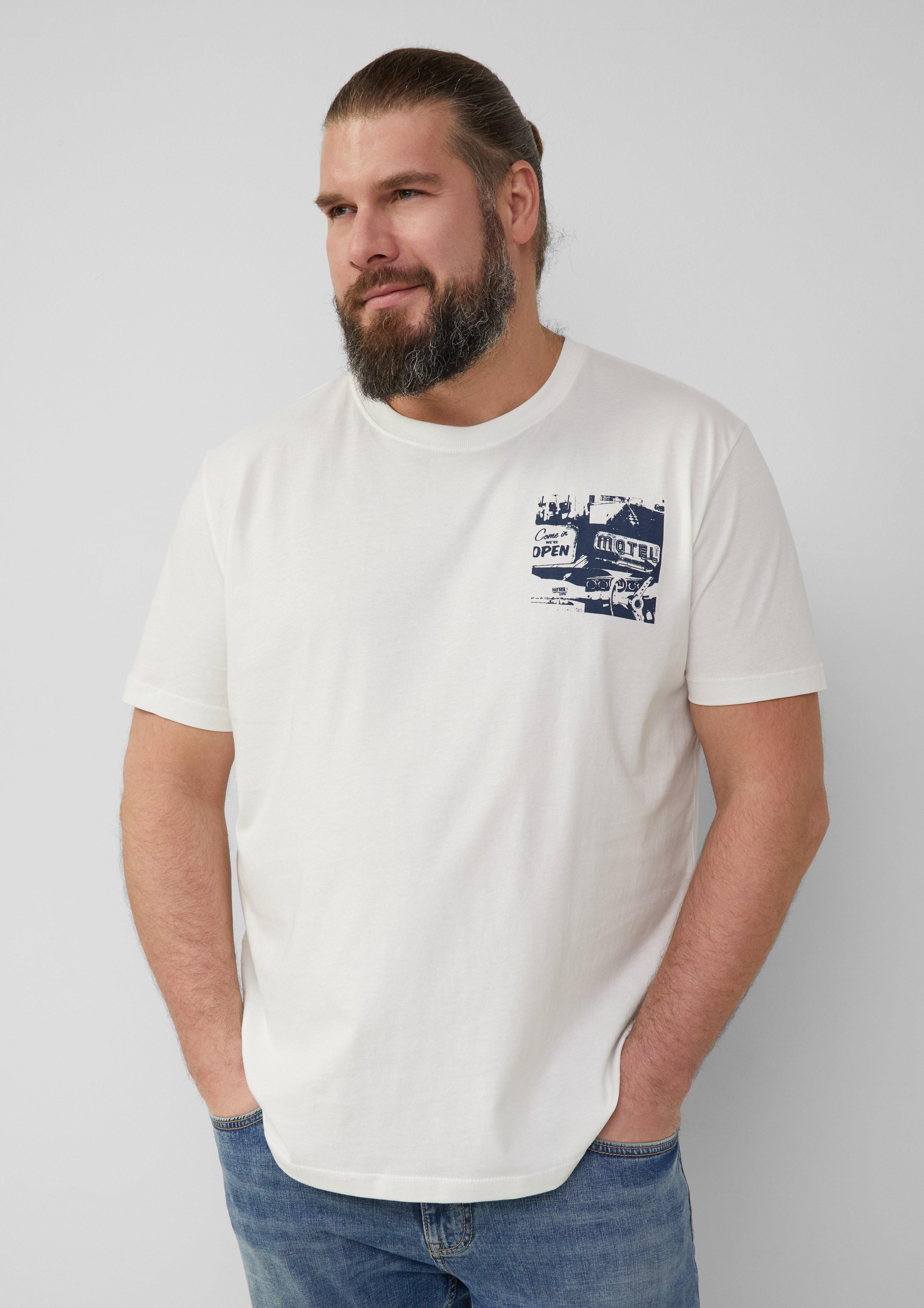 s.Oliver Kurzarmshirt T-Shirt mit Artwork günstig online kaufen