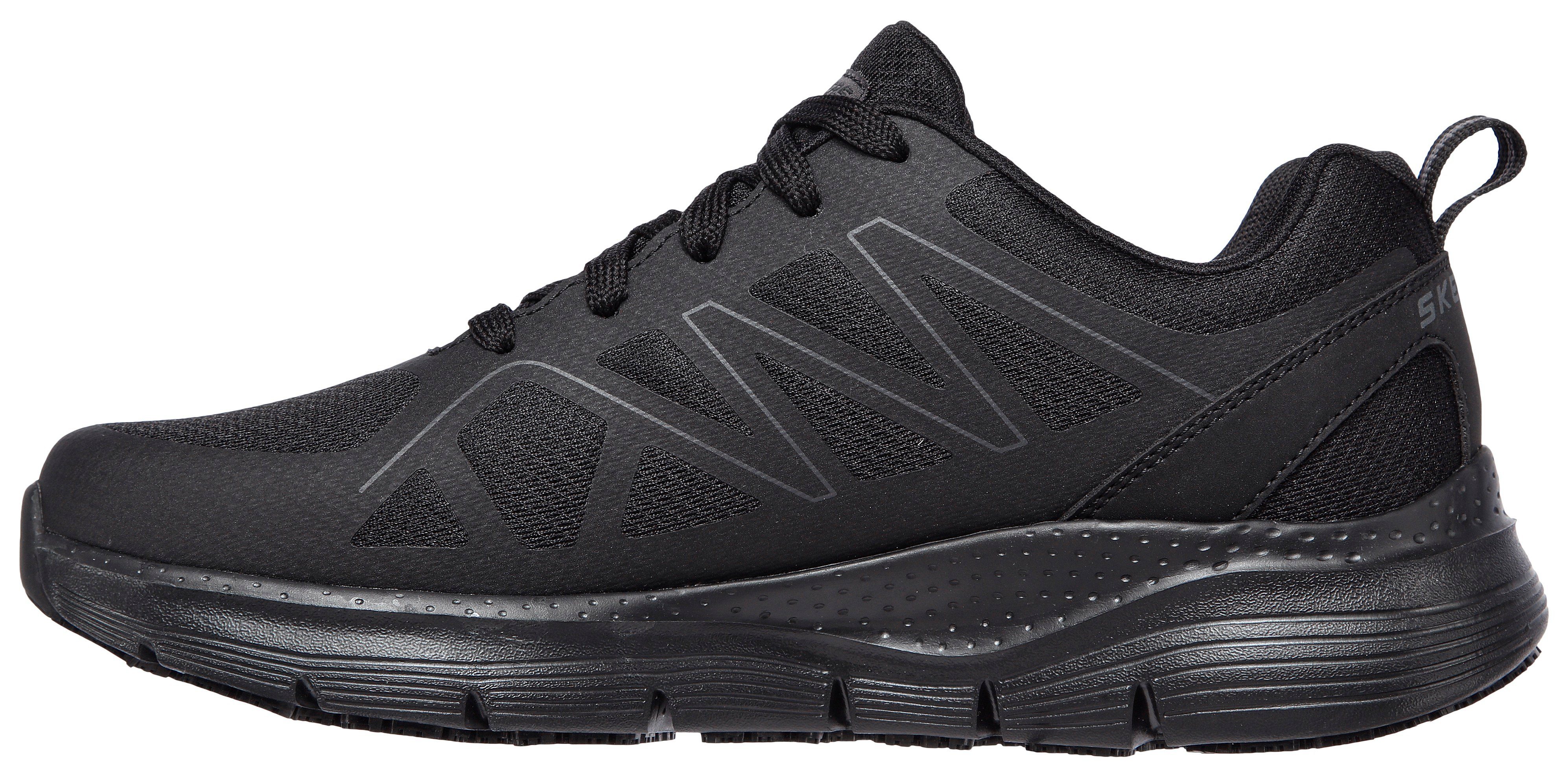 Skechers ARCH FIT SR Berufsschuh Schnürschuh für Gastronomie,Pflege mit gepolstertem Schaftrand