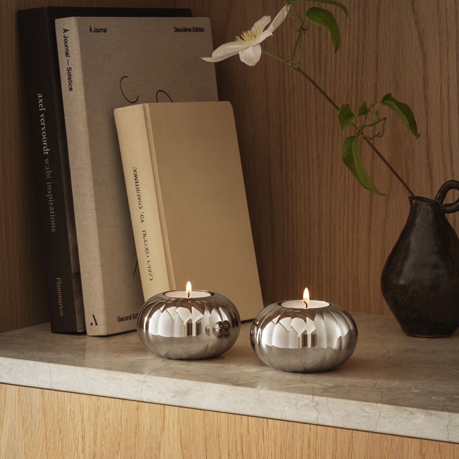 Georg Jensen Teelichthalter Bernadotte 2er Set günstig online kaufen