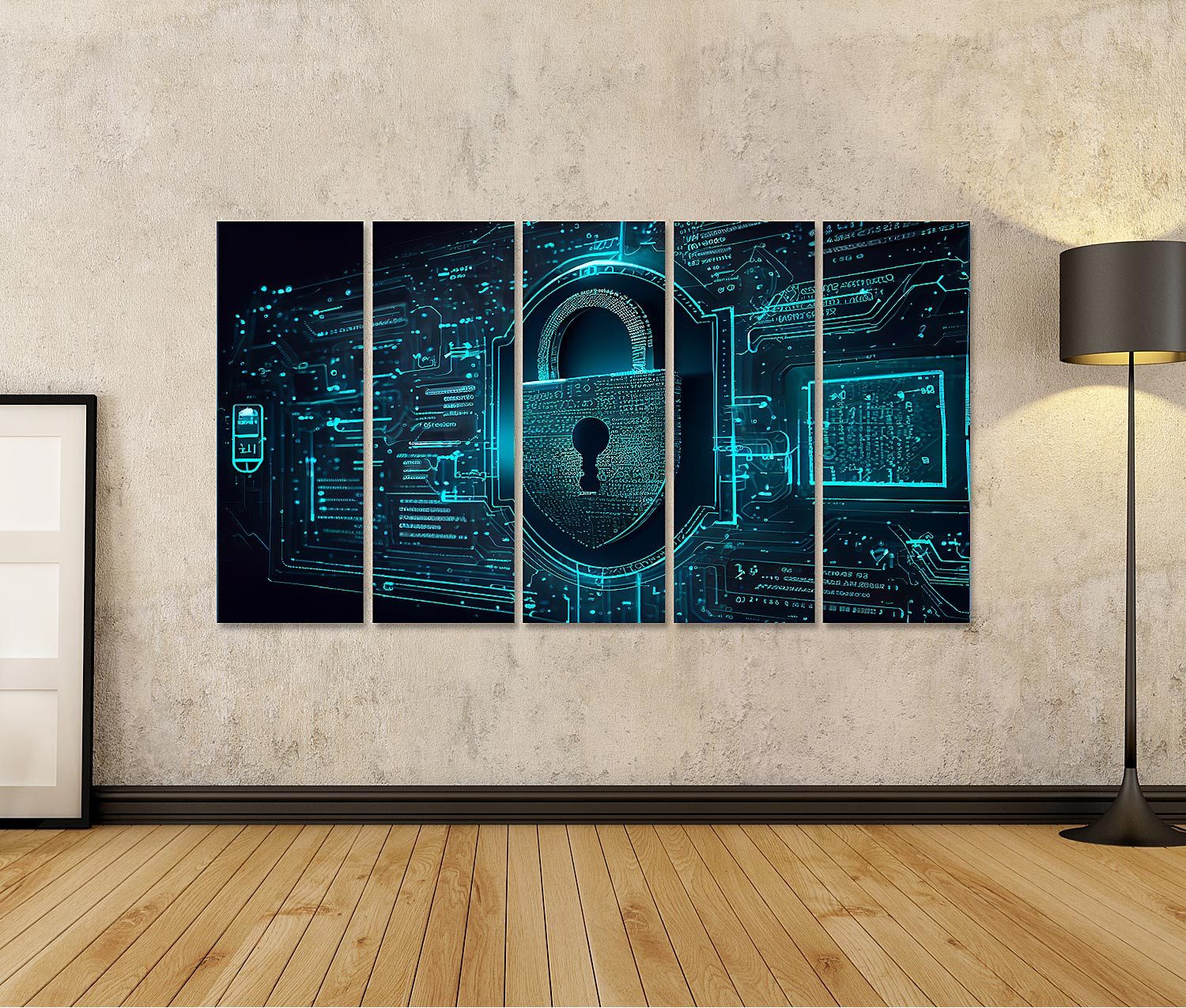 islandburner Leinwandbild Cybersicherheit Konzept Bilder