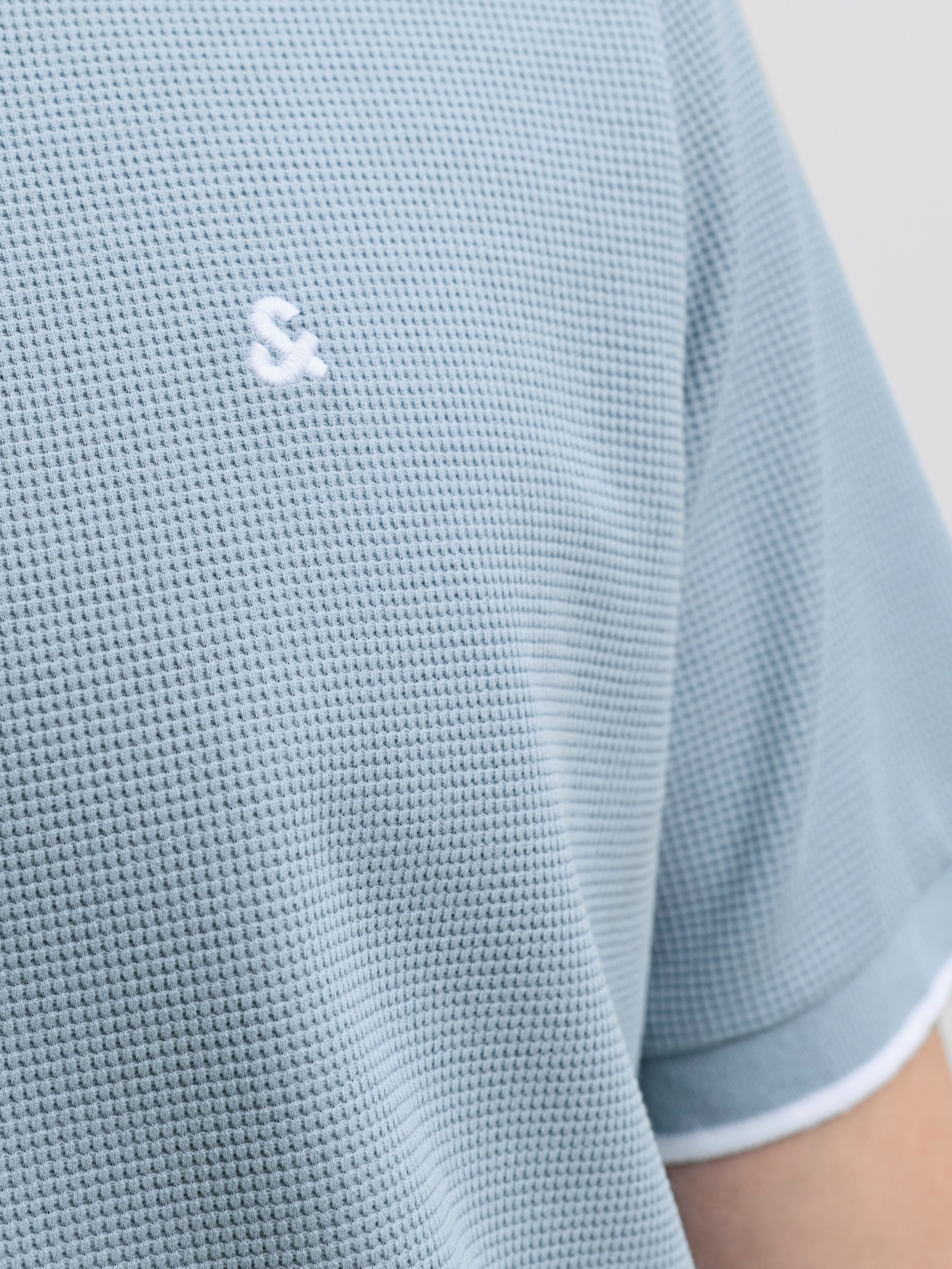 Jack & Jones Poloshirt JJEAUSTIN POLO SS NOOS Materialmix, regular fit – Bild 4 von 5