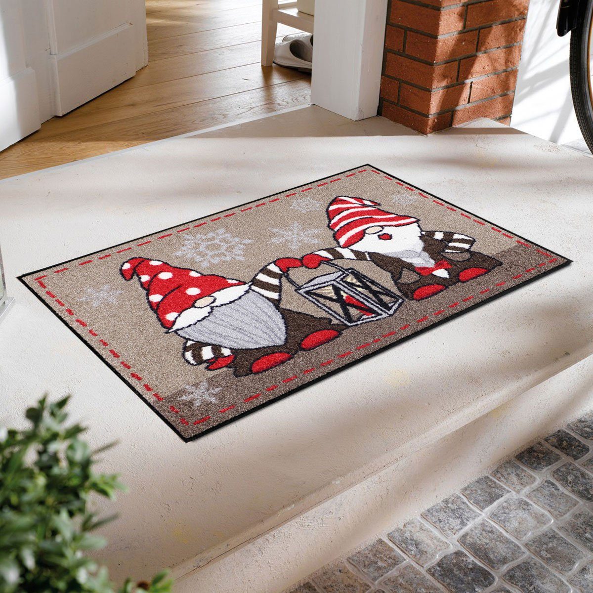 Salonloewe Fußmatte Fußmatte 50x75 Wichtel, Eingangsmatte normal, Höhe: 500 mm