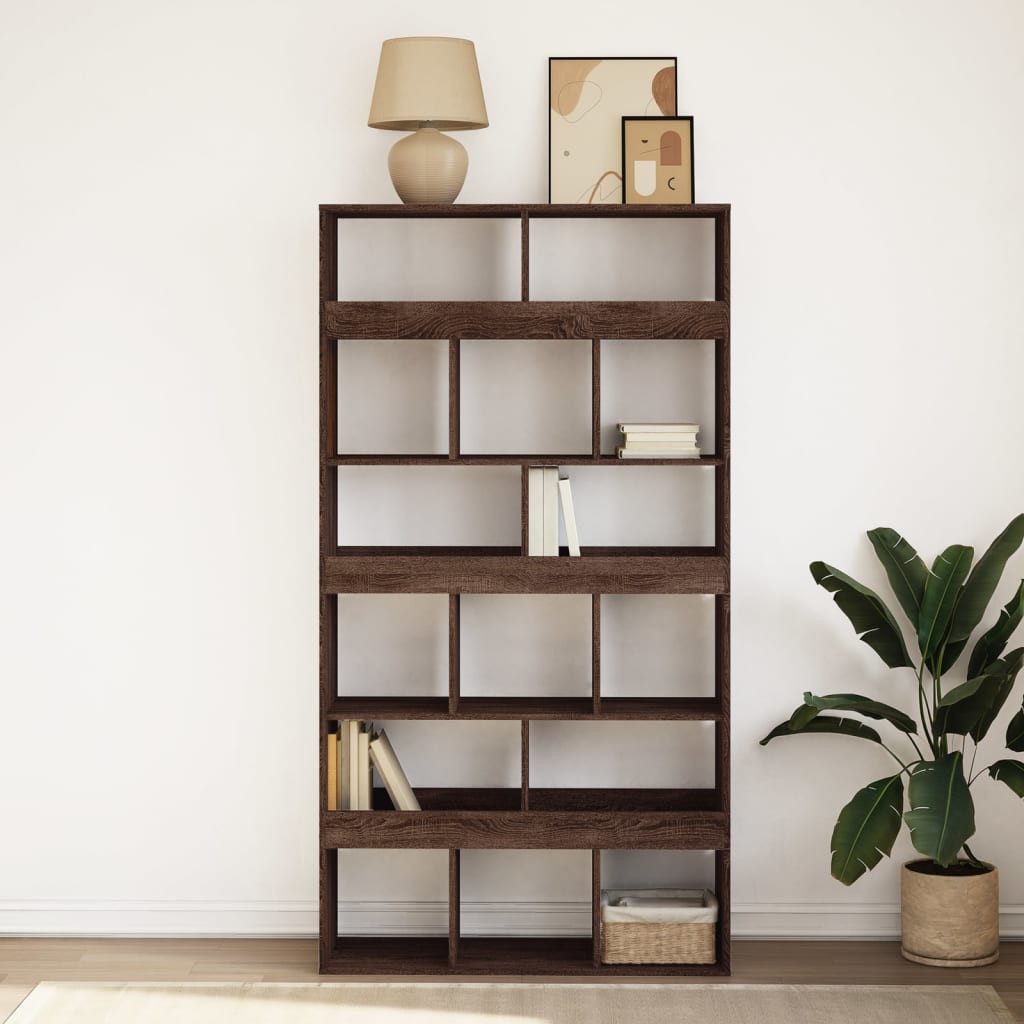 vidaXL Bücherregal Bücherregal Braun Eichen-Optik 100x33x187,5 günstig online kaufen