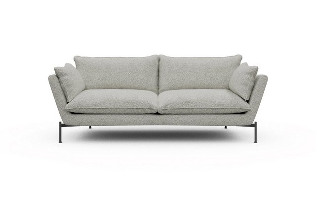 moebelfaktor Sofa Anton PREMIUM 3-Sitzer, schräg gestellte Armlehnen, hoher günstig online kaufen