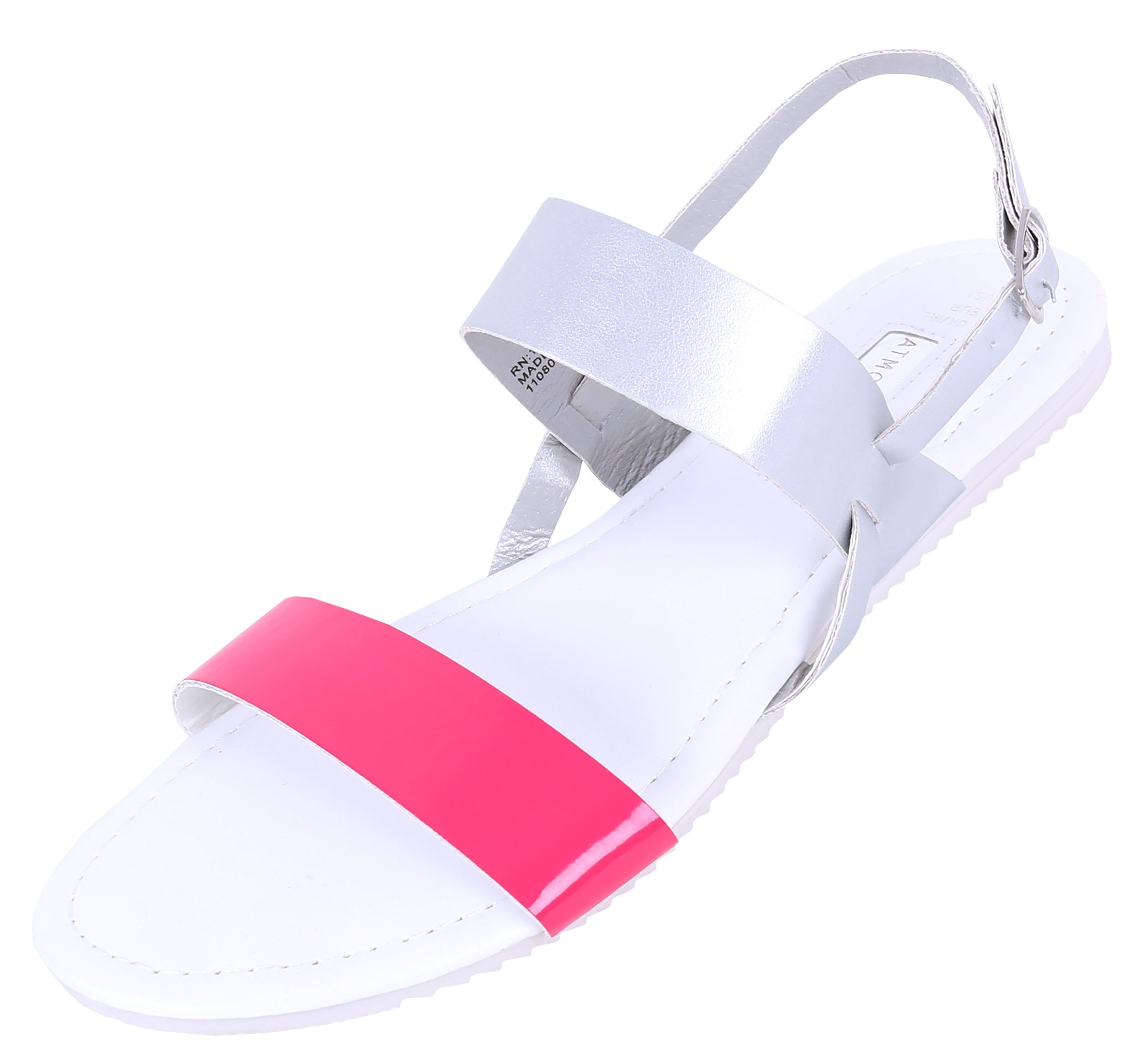 Atmosphere Rosa-silberfarbene Sandalen/Sommerschuhe ATMOSPHERE 36 EU / 3 UK Badesandale