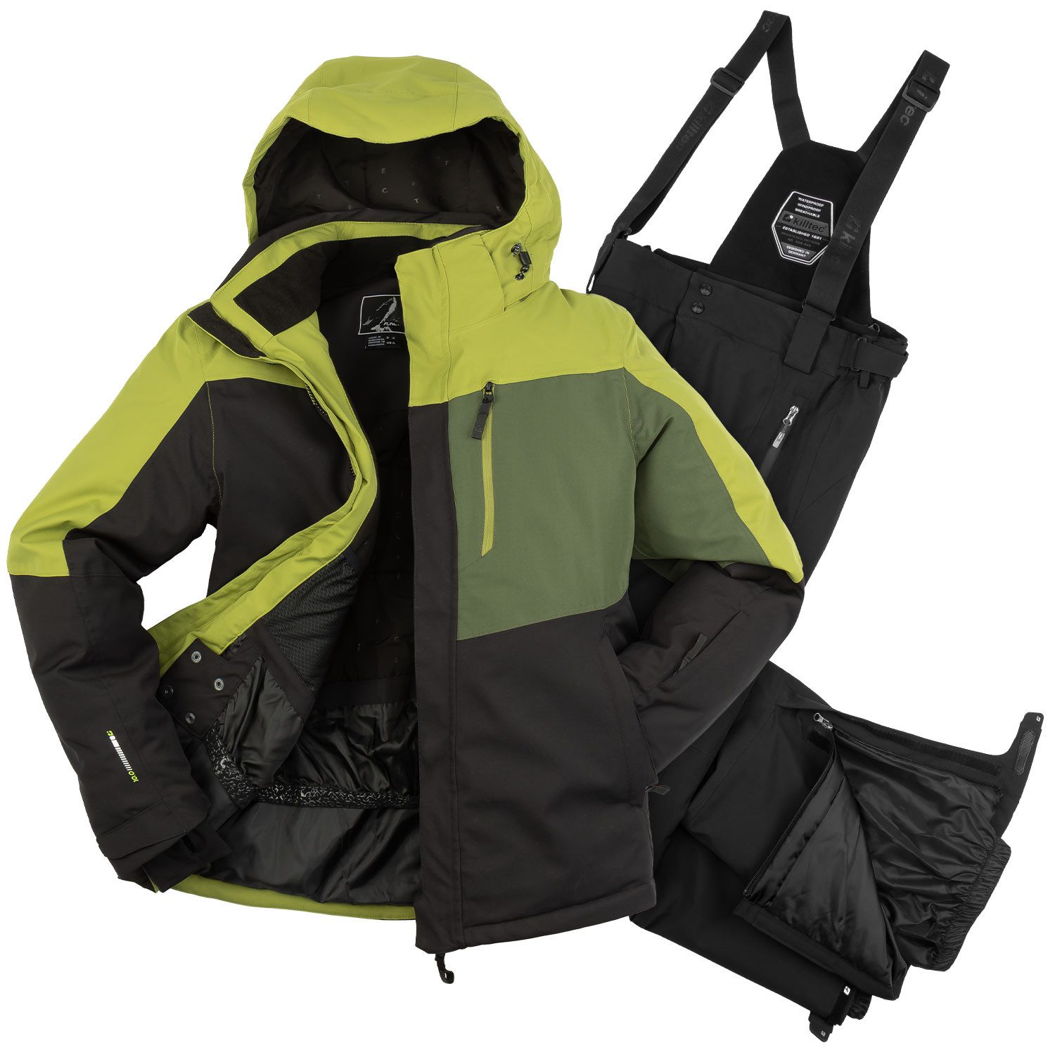 Killtec Skianzug Wintersport Herren Skijacke + Skihose, wasserdicht verschweißte Nähte - atmungsaktiver Stoff