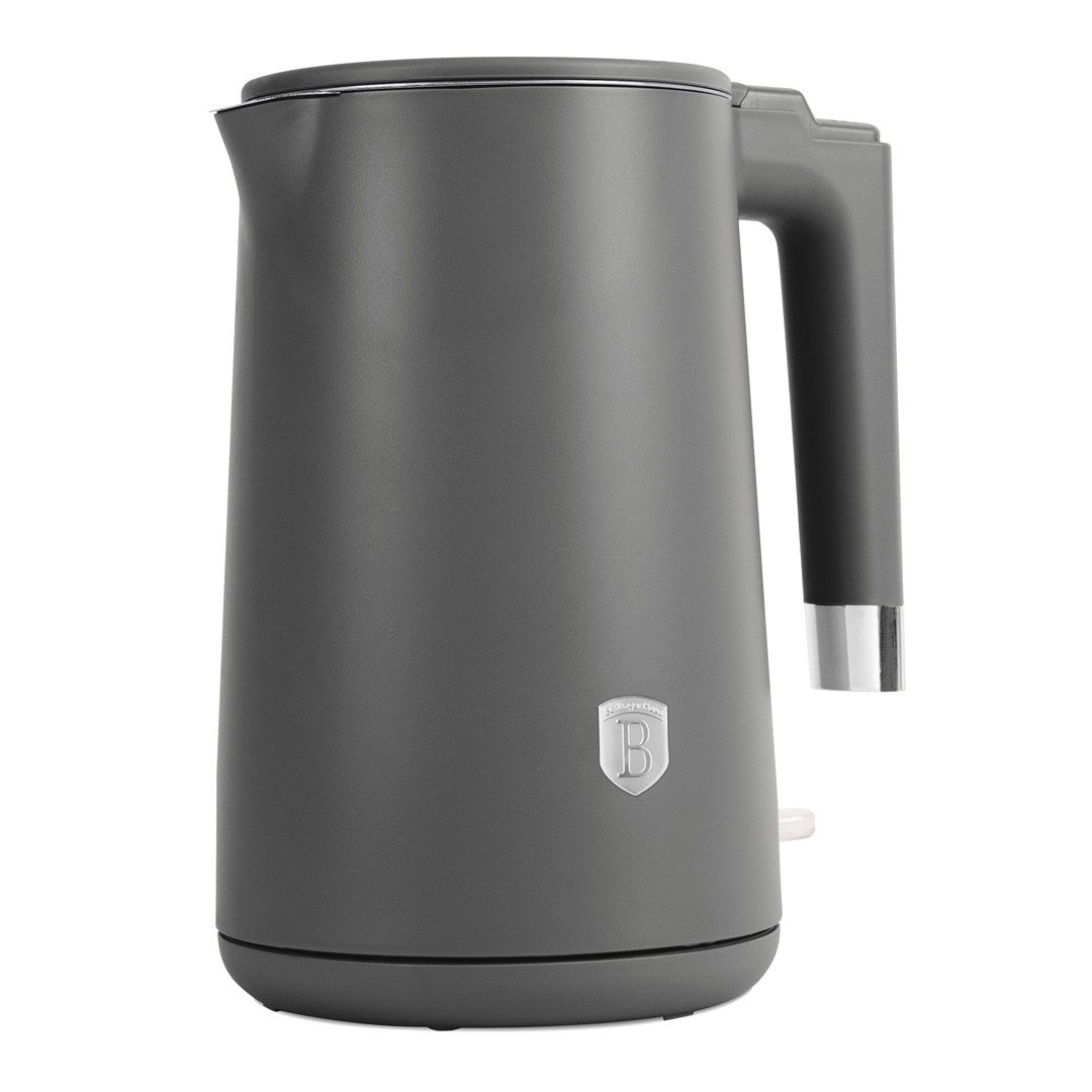 BerlingerHaus Wasserkocher Anthrazit Matt, 1,7 l, 1800 W, Schnellheizfunktion