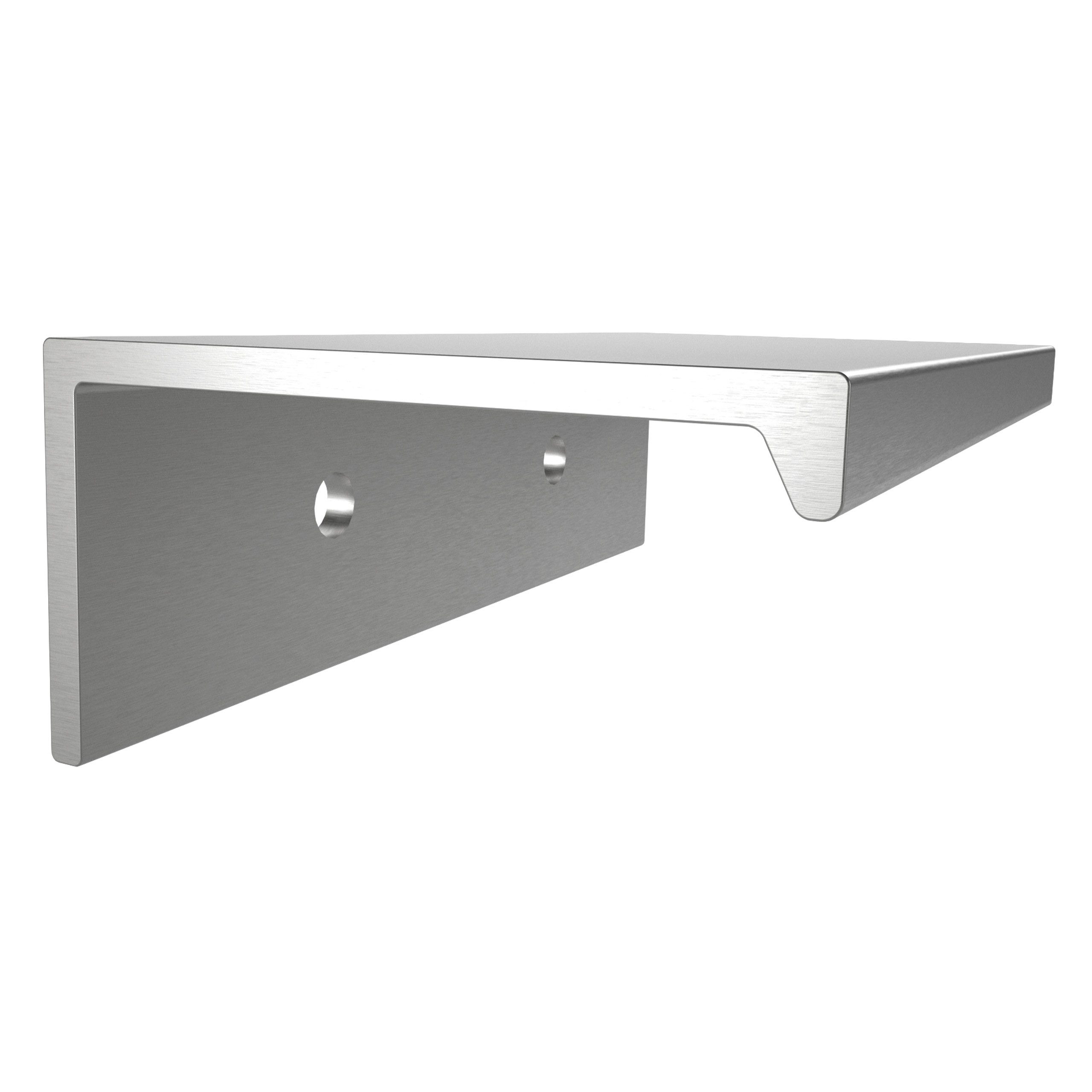 SO-TECH® Möbelgriff SEARL, Aluminium, schwarz oder Edelstahloptik, 70 mm, Edelstahloptik gebürstet