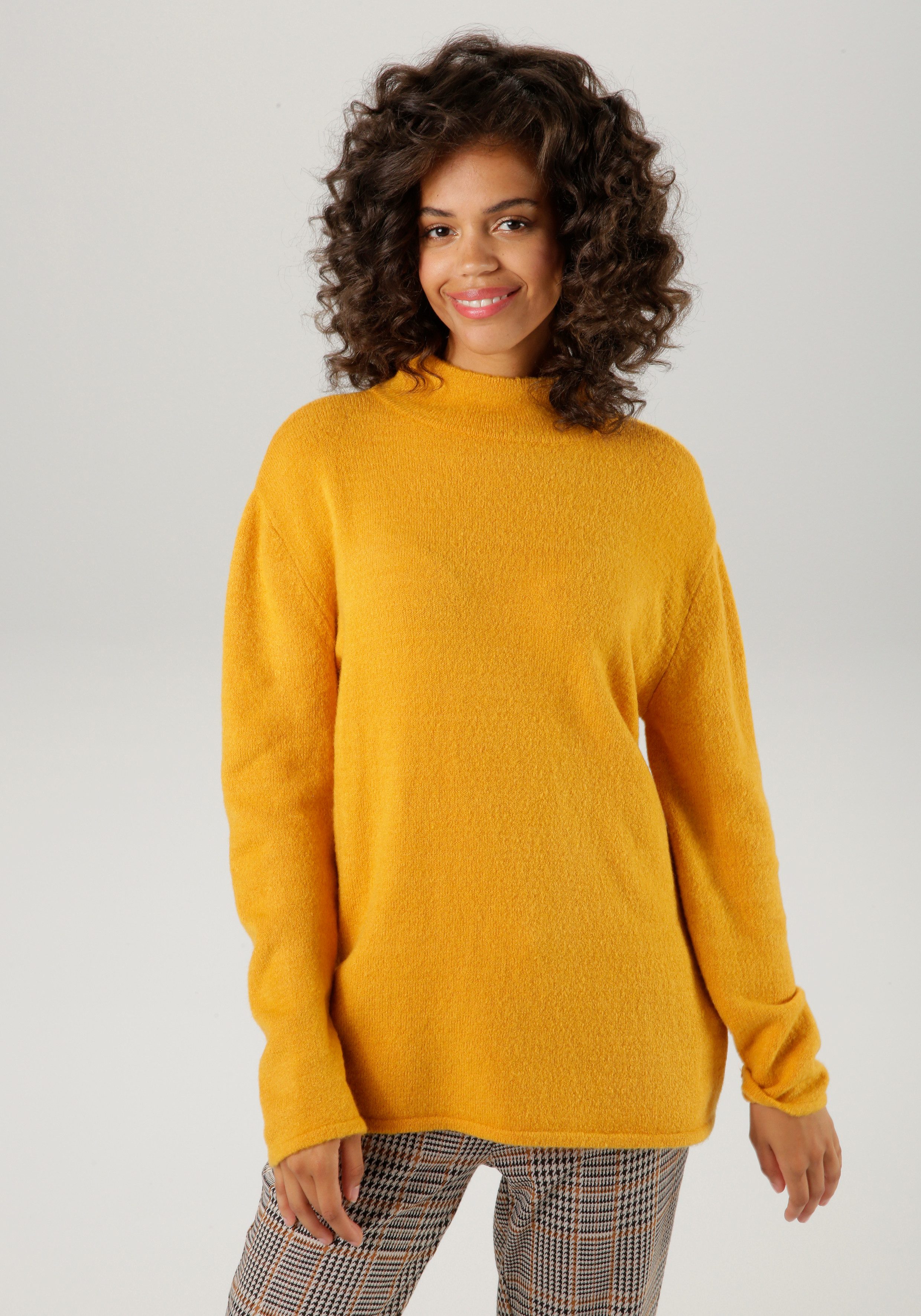 Aniston CASUAL Strickpullover mit Stehkragen