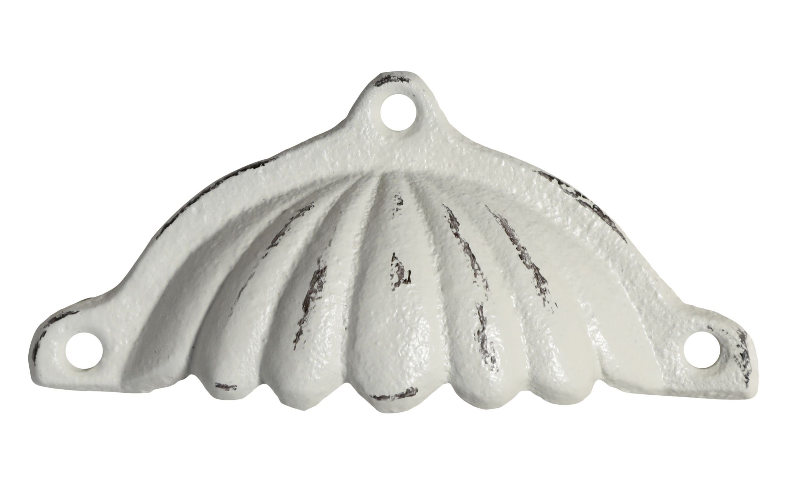 Chic Antique Muschelgriff Möbelgriff Schubladengriff Griff Möbelknauf Knauf Weiß Chic Antique