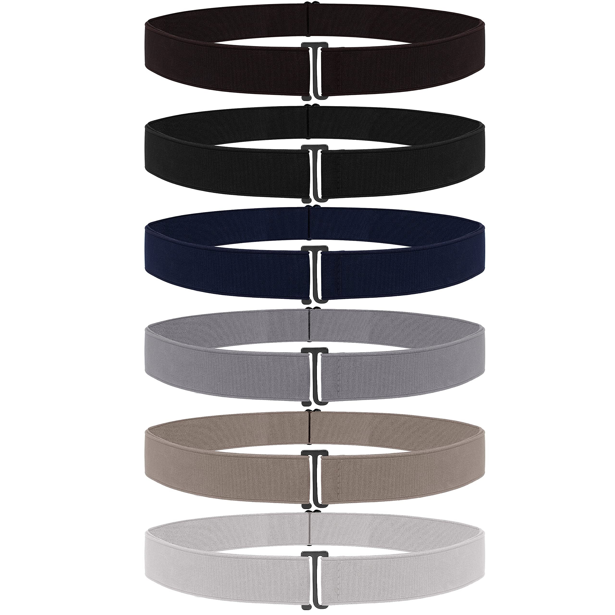 Belle Vous Hüftgürtel Stretch-Gürtel - 6 Stück, 6 Farben, verstellbar (6-St)