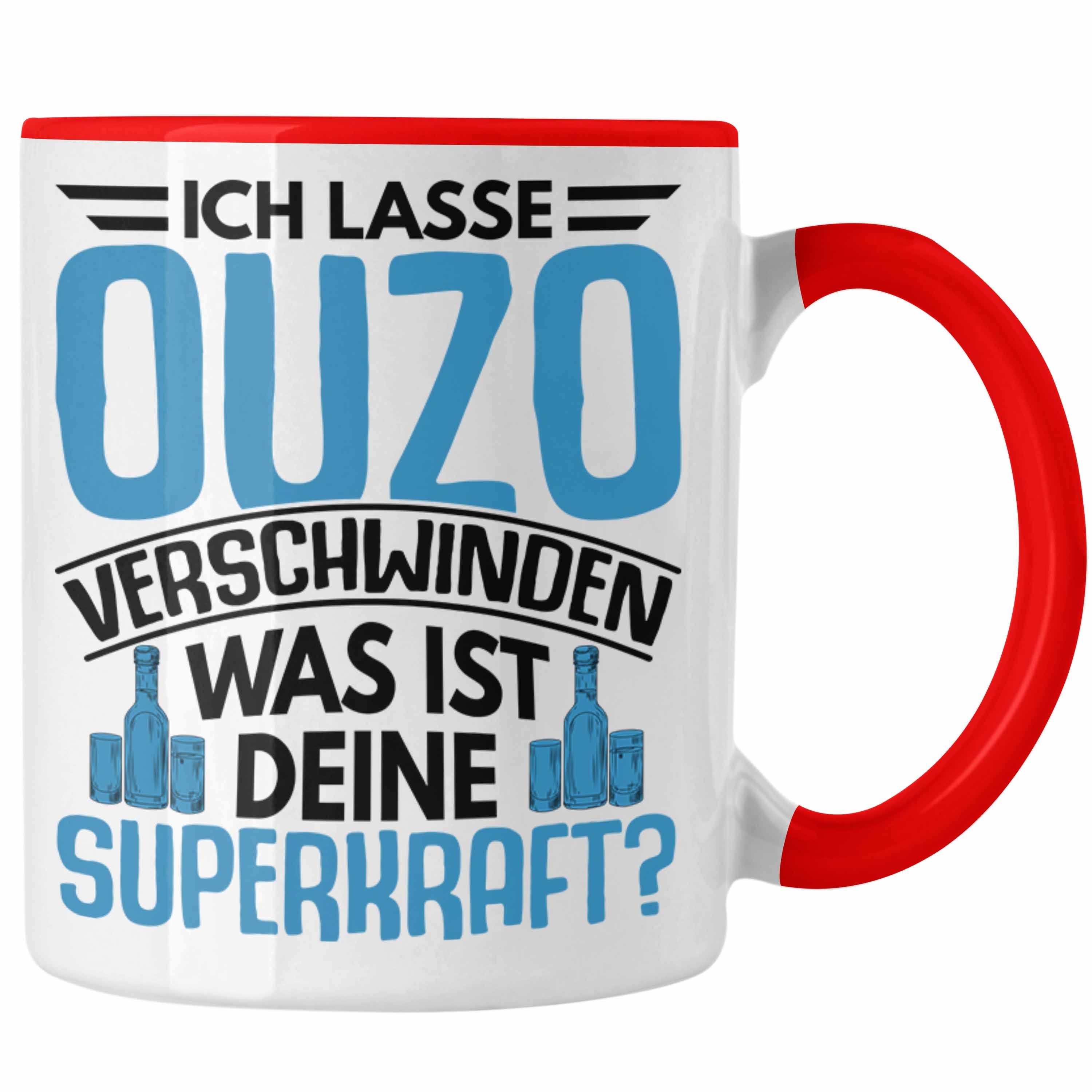 Trendation Tasse Trendation - Ouzo Schnaps Tasse Geschenk Greiche Griechenland Geschenk