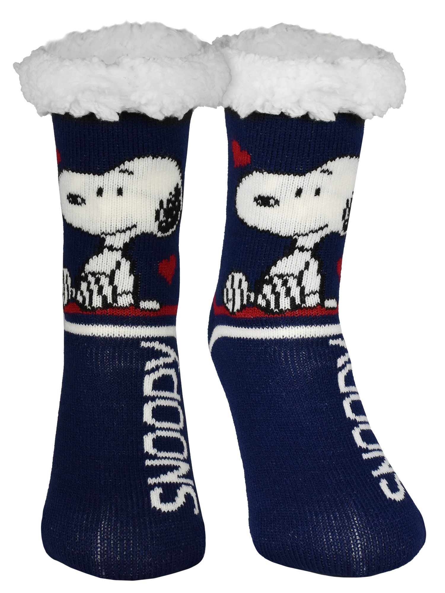 United Labels® Haussocken Peanuts Snoopy Hüttensocken Haussocken Kuschelsocken Socken