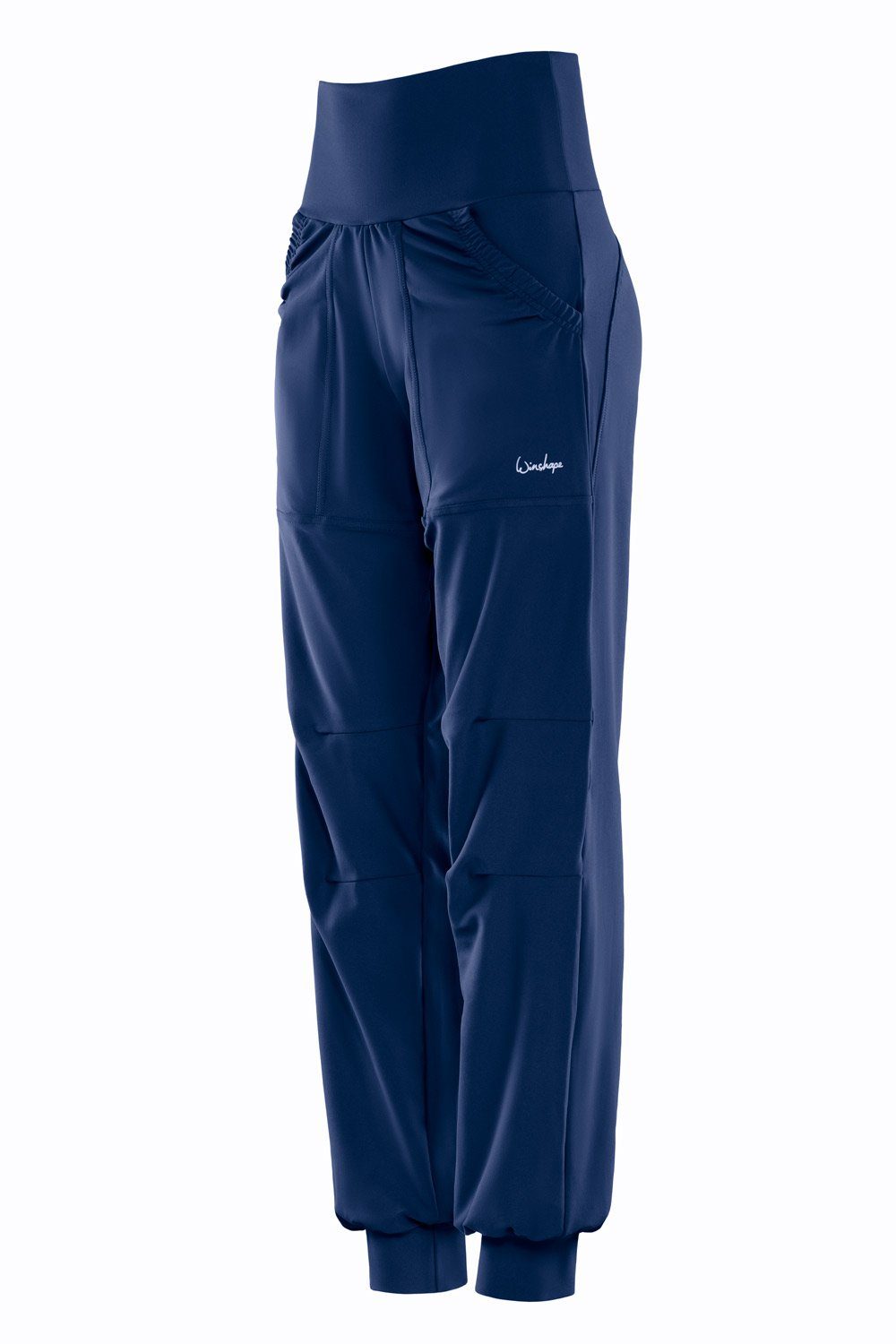 Functional High Sporthose Trousers LEI101C Winshape Time dark Waist Comfort Leisure blue
