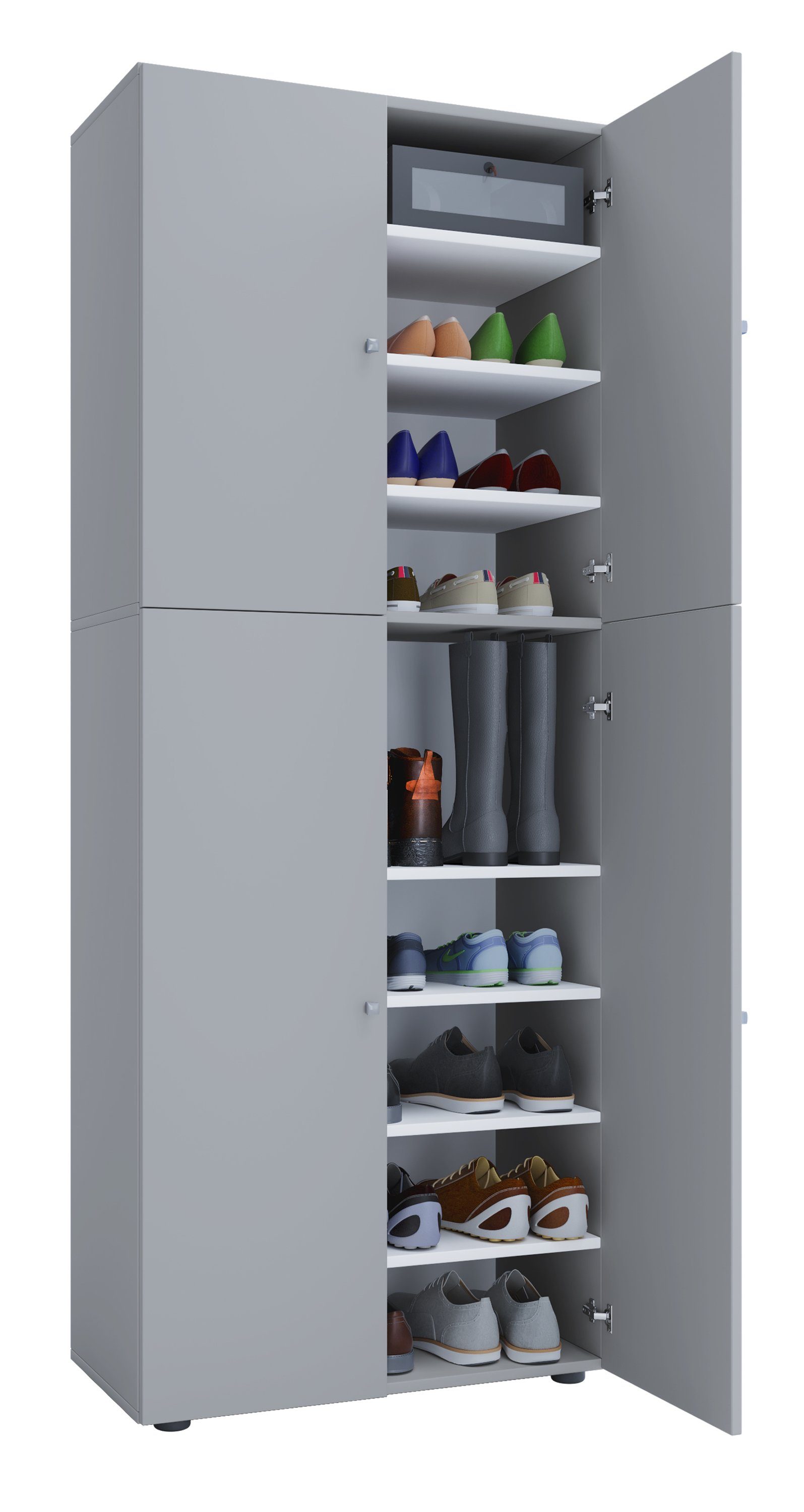 VCM Schuhschrank »XXL Schuhschrank mit Türen Lona 9 Fach Schuhschrank Xxl günstig online kaufen | LionsHome