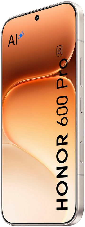 Honor 600 Pro 12+512GB Smartphone (16,69 cm/6,57 Zoll, 512 GB Speicherplatz, 200 MP Kamera) goldfarben