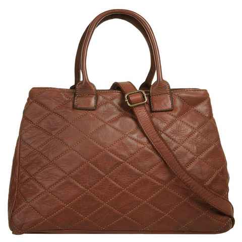 Samantha Look Henkeltasche, echt Leder, Made in Italy