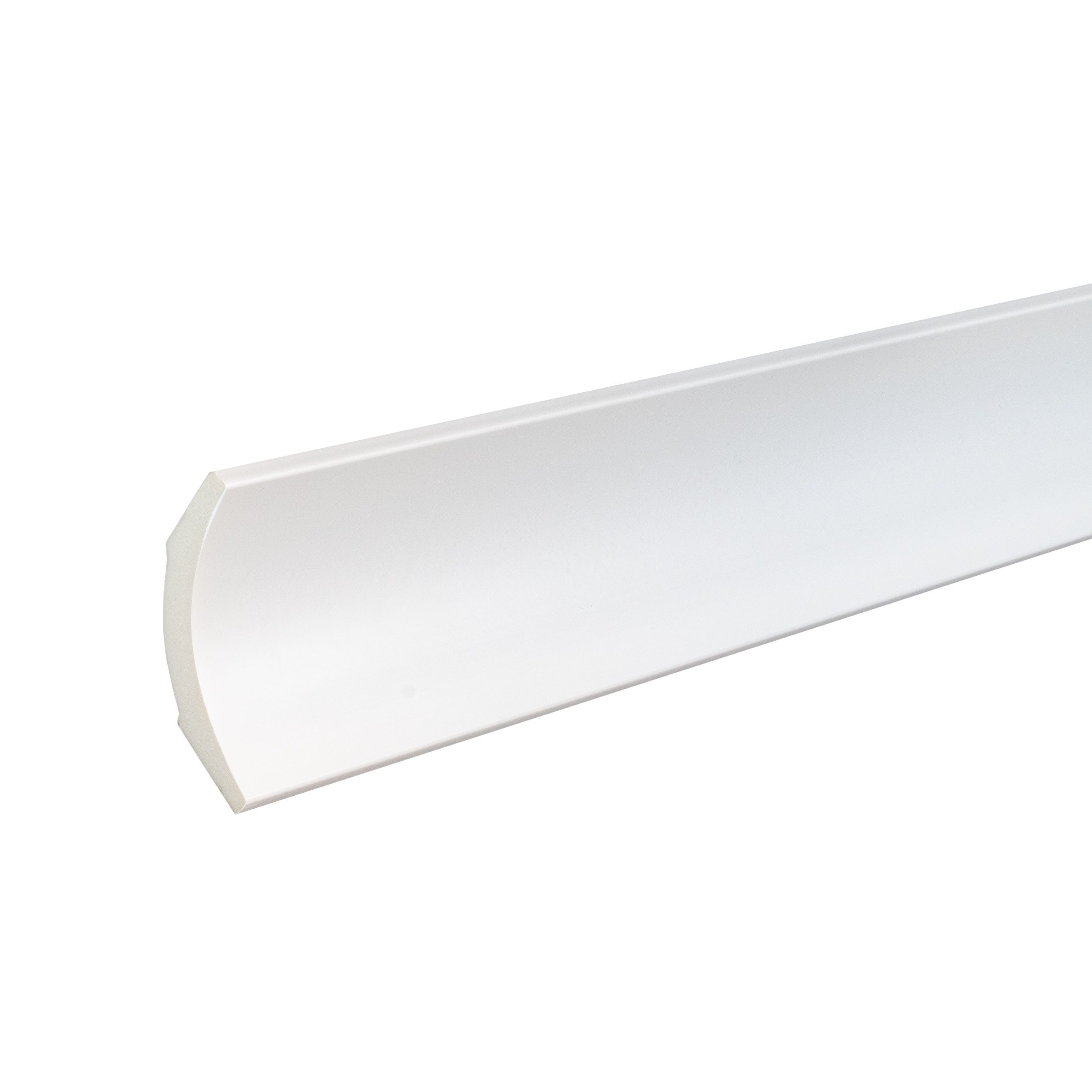 PROVISTON Stuckleiste Deckenleiste, 48 x 48 x 2000 mm, modern, kleben, schrauben, nageln, Kunststoff, 1-St.