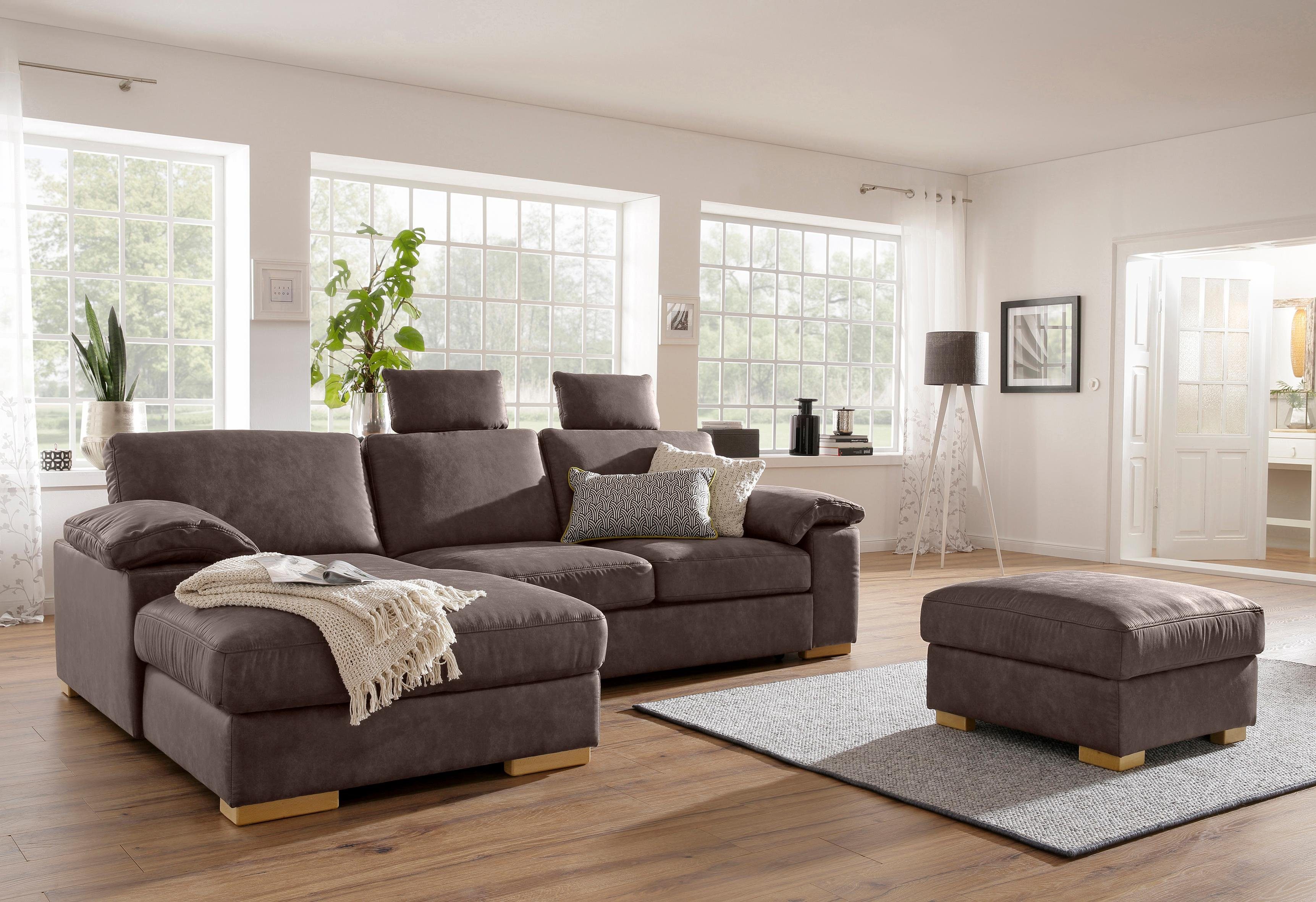 Home affaire Ecksofa Ventura L-Form, wahlweise günstig online kaufen