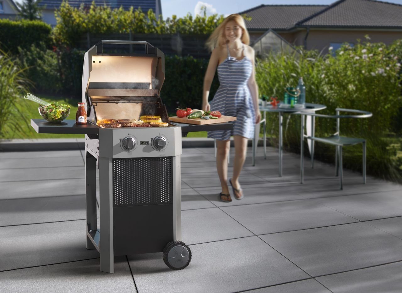 Buschbeck Elektrogrill Buschbeck Elektrogrill Grenada 121,6 x 60,3 x, Mit Rollen