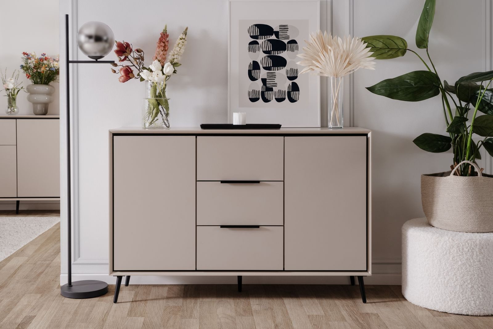 möbelvita Kommode Kommode Aurora 01B sand / greige