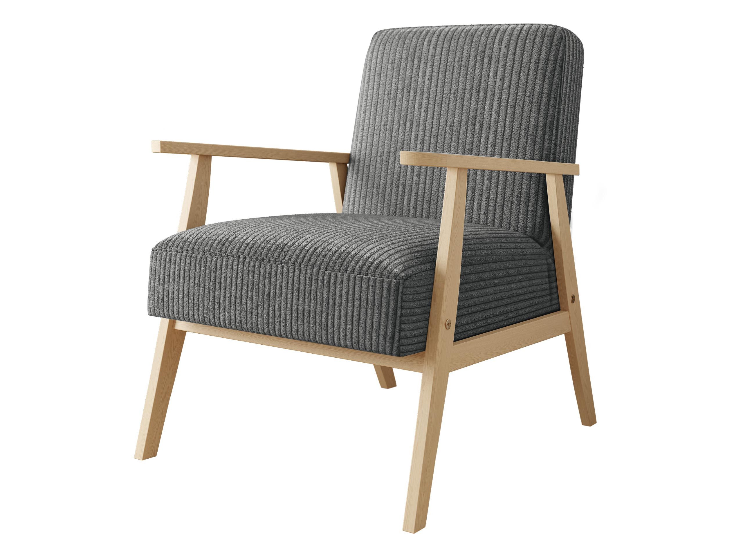 MIRJAN24 Sessel Retro Cord (mit Wellenfeder), mit Holzarmlehne, Lehnstuhl. € 245,00
