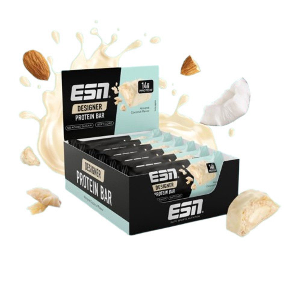 ESN ESN Designer Bar 12 x 45g Protein Riegel Riegel, Hoher Proteingehalt: 14 g Protein pro Riegel