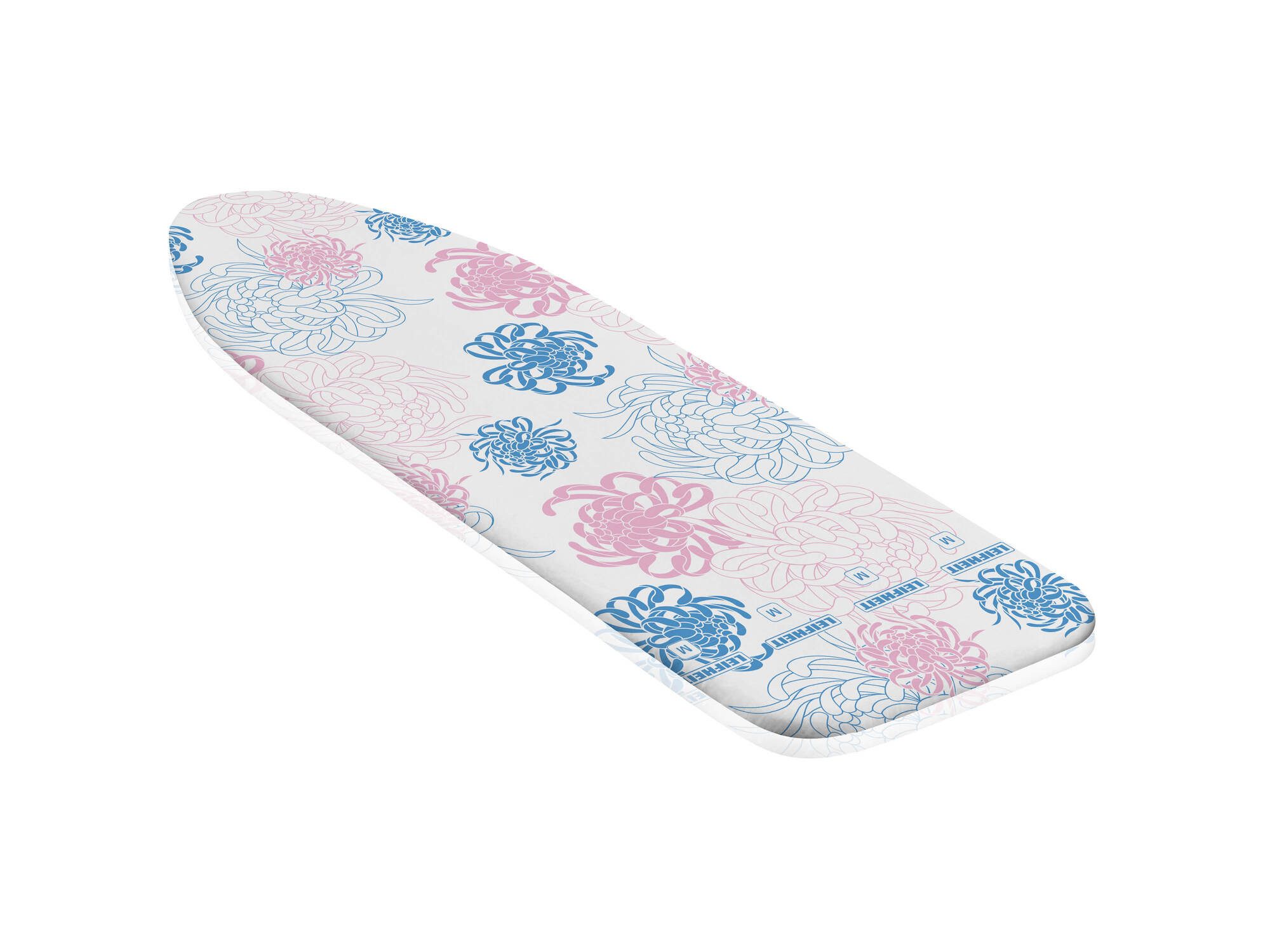 Leifheit Ersatz-Bügelbrettbezug Bügeltischbezug Cotton Classic M, Für Dampfbügeleisen geeignet, 125x40cm, 3mm Schaumstoffpolsterung