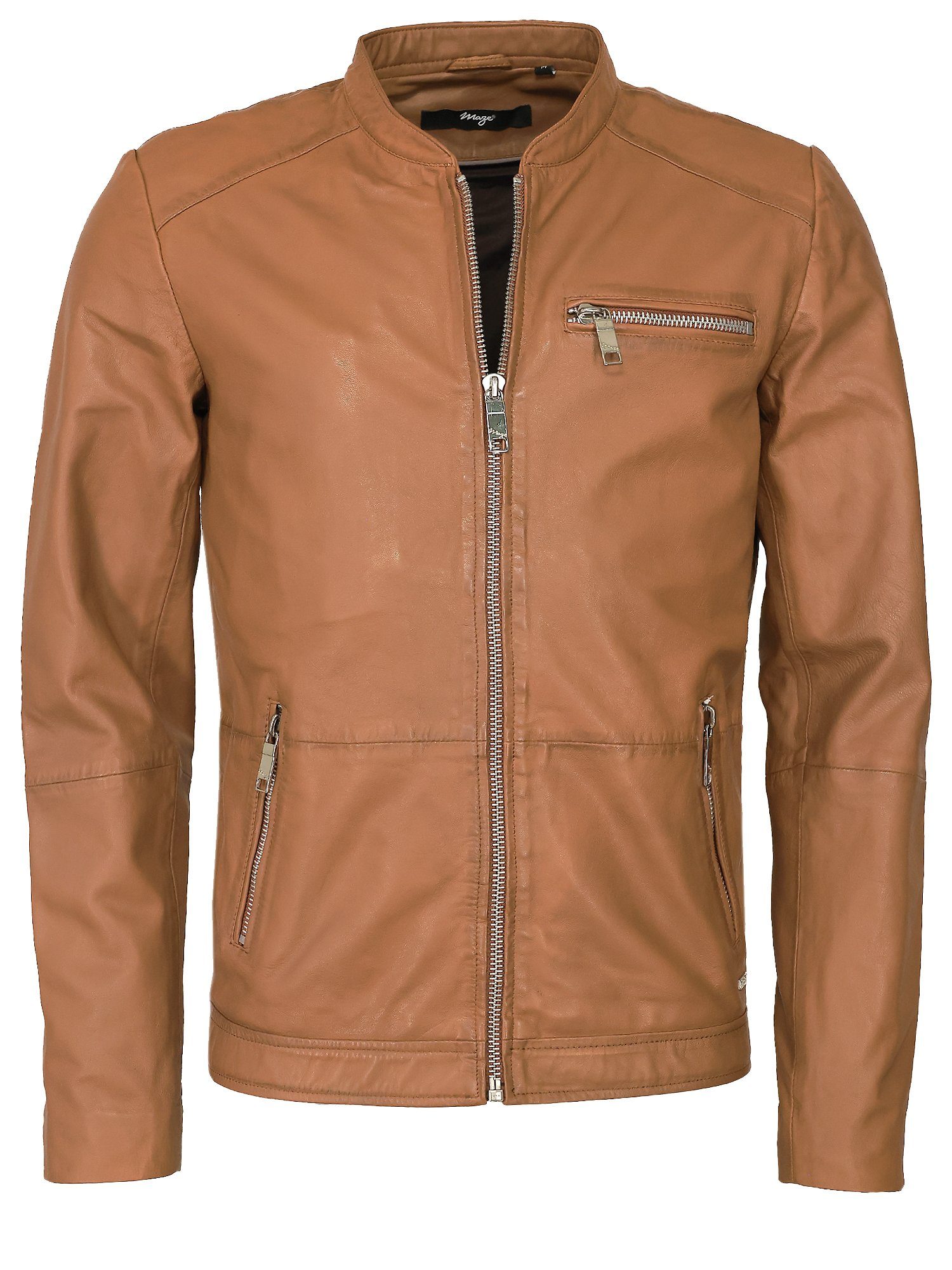 cognac Lederjacke 42020524 Maze