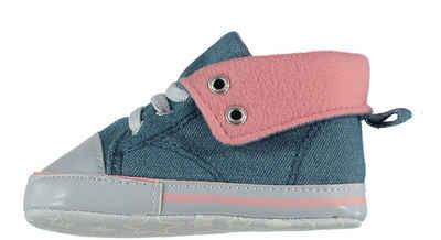 Steinnacher Bärbel Baby Sneaker für Mädchen dunkelblau rosa Babystiefel
