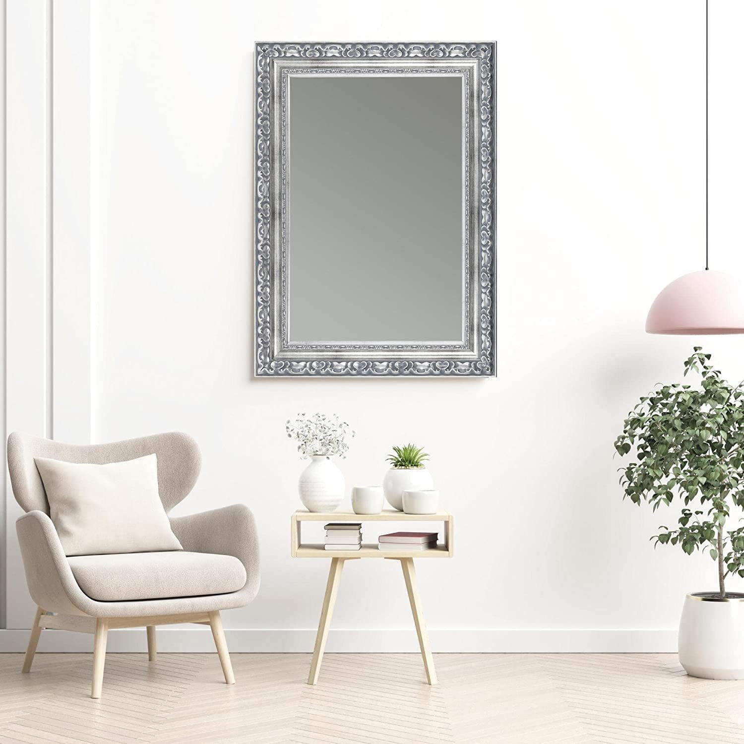 Spiegel Grau Spiegel, Clamaro Silber