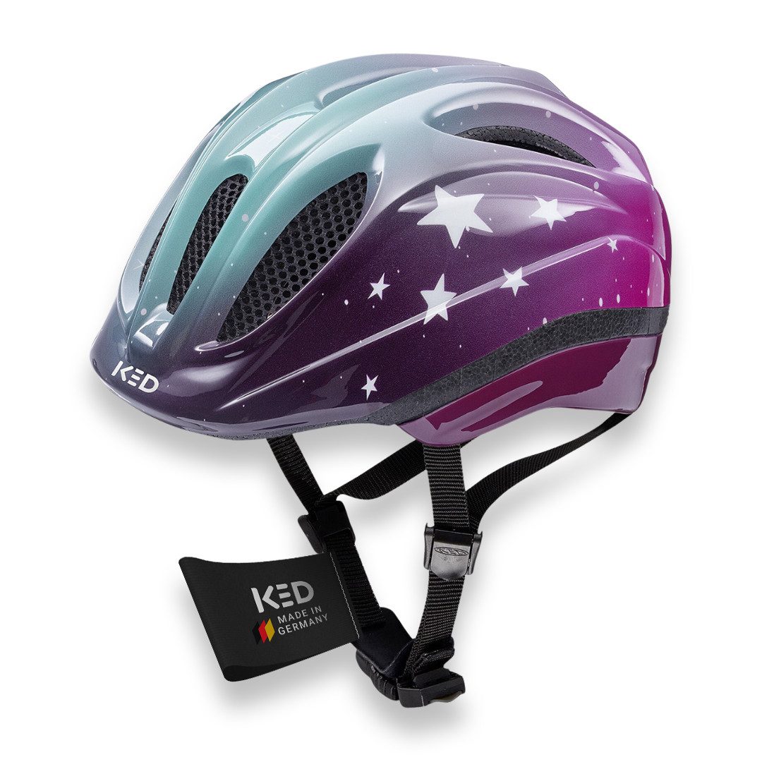 KED Fahrradhelm Meggy II Trend Kinderhelm, LED Rücklicht, MaxShell Technologie Und Präzise Größenverstellung