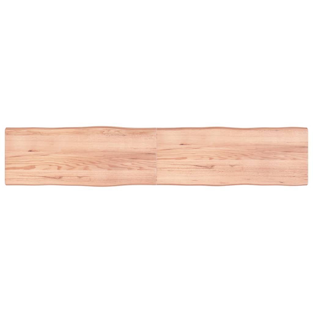furnicato Tischplatte 200x40x(2-6) cm Massivholz Behandelt Baumkante (1 St)