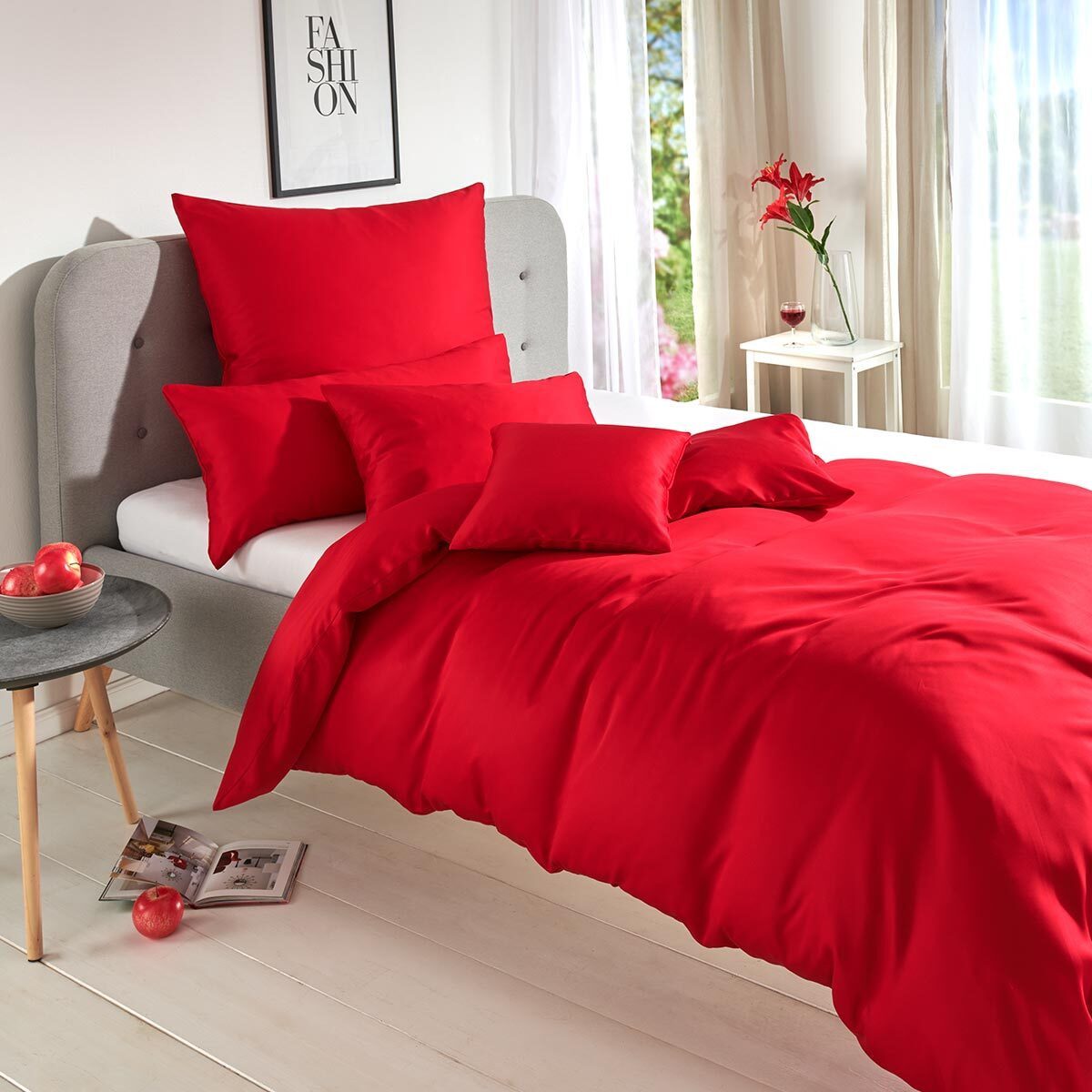 TRAUMSCHLAF Bettwäsche Uni Tencel™ Lyocell, Lyocell, 1 teilig, glatte Oberfläche und super angenehmes weiches Hautgefühl