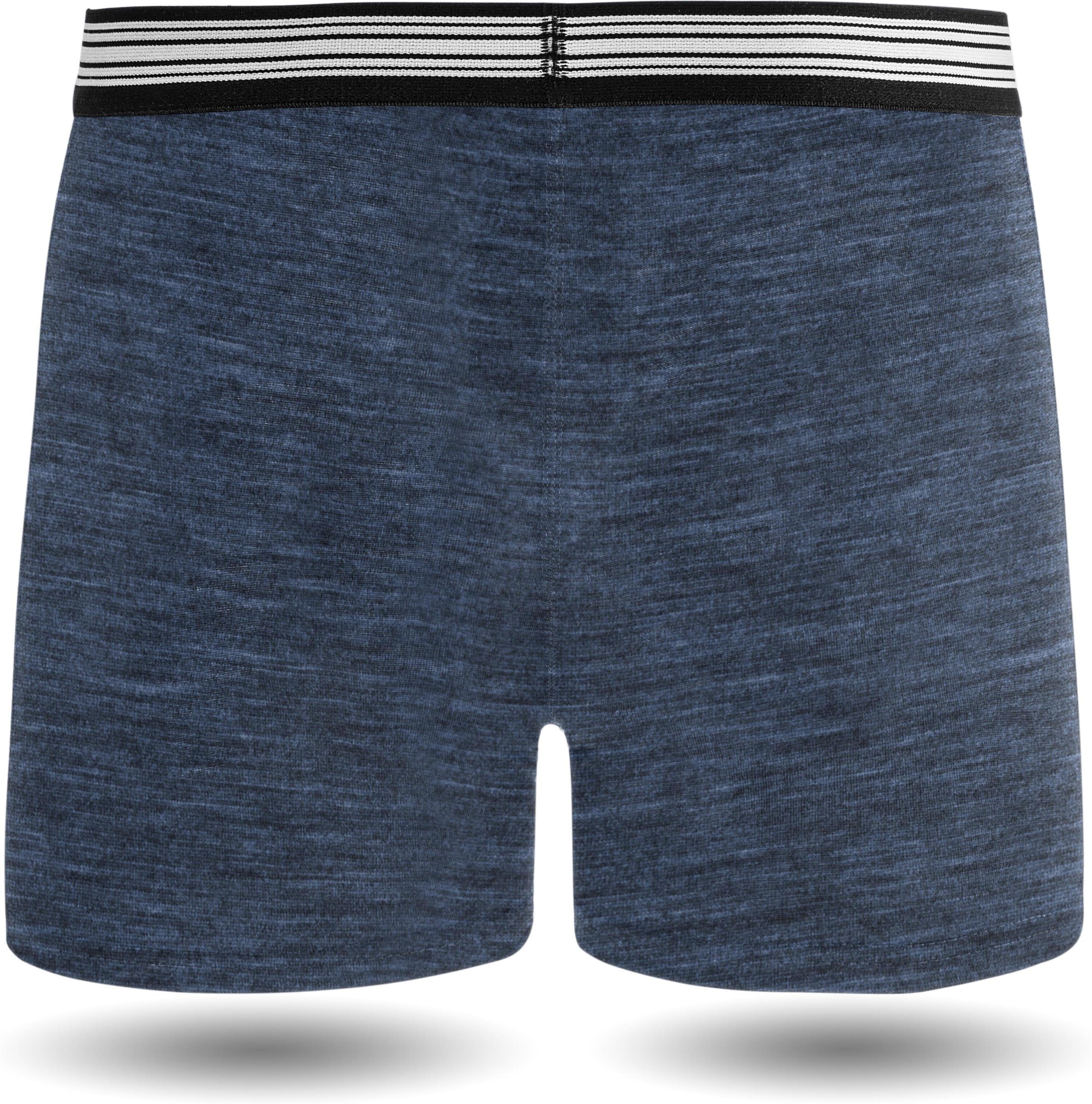 normani Retro Boxer 2er Pack Herren Merino Boxershorts Unterhose Sportunterhose Funktionsunterwäsche aus 100% Merinowolle – Bild 4 von 5