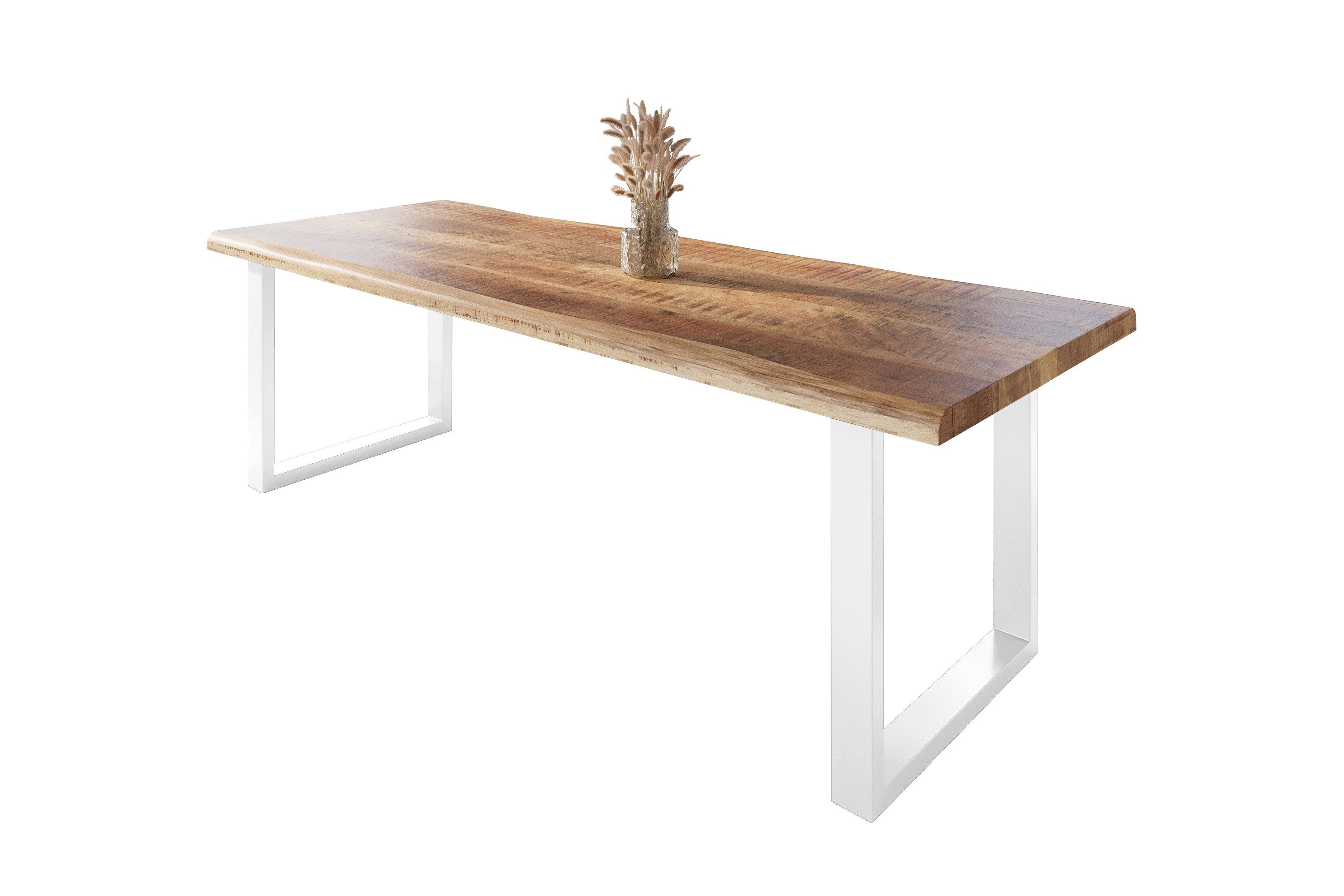 SAM® Esstisch Waves, Mangoholz, gedoppelte Tischplatte, günstig online kaufen