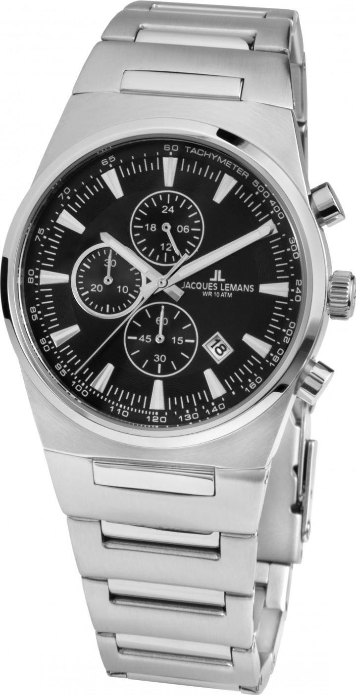 Chronograph Highlight MANCHESTER Lemans Design Jacques 1-1738A Highlight, Unisexuhr Design Jacques Lemans