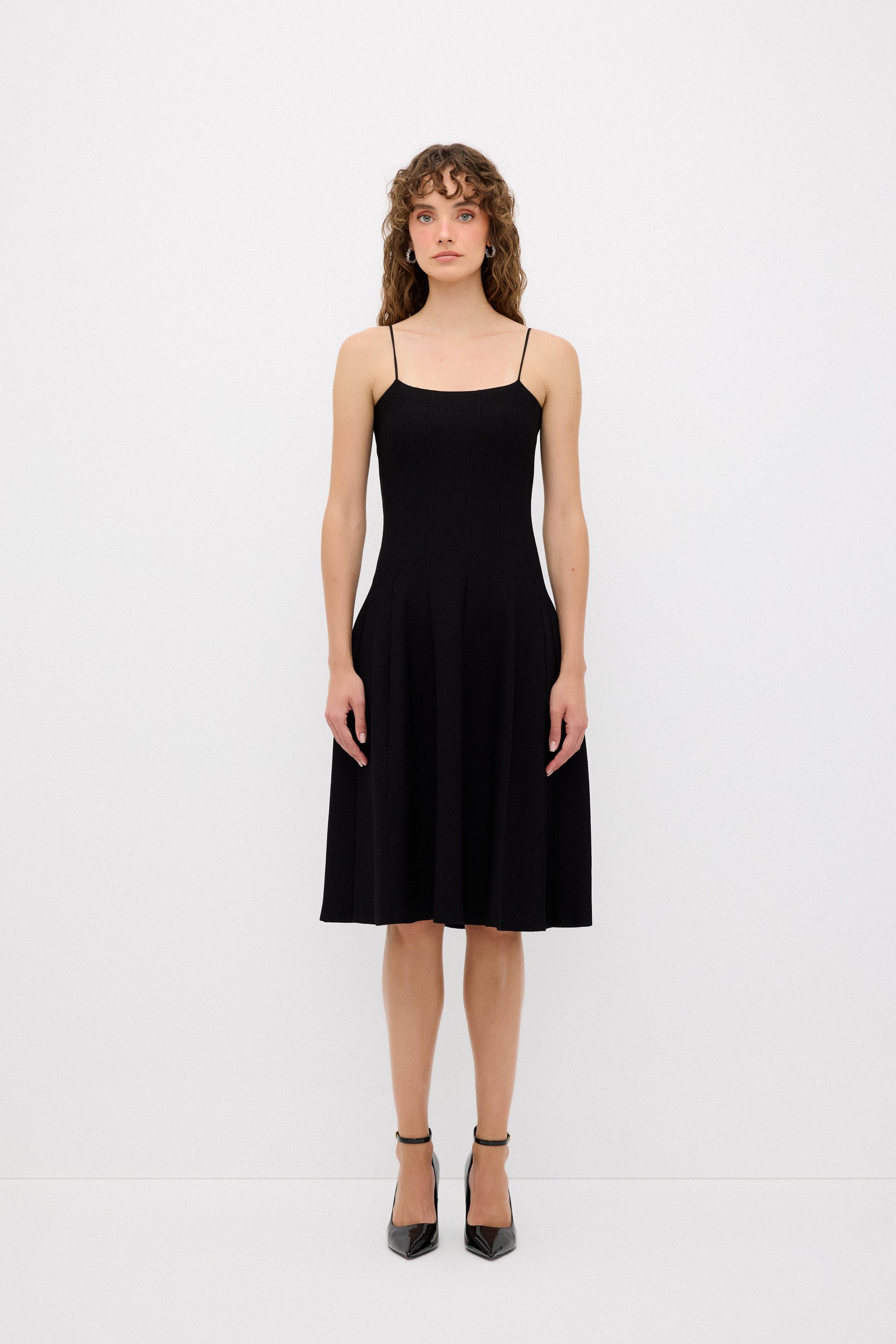 adL Cocktailkleid Trägerloses Strickkleid