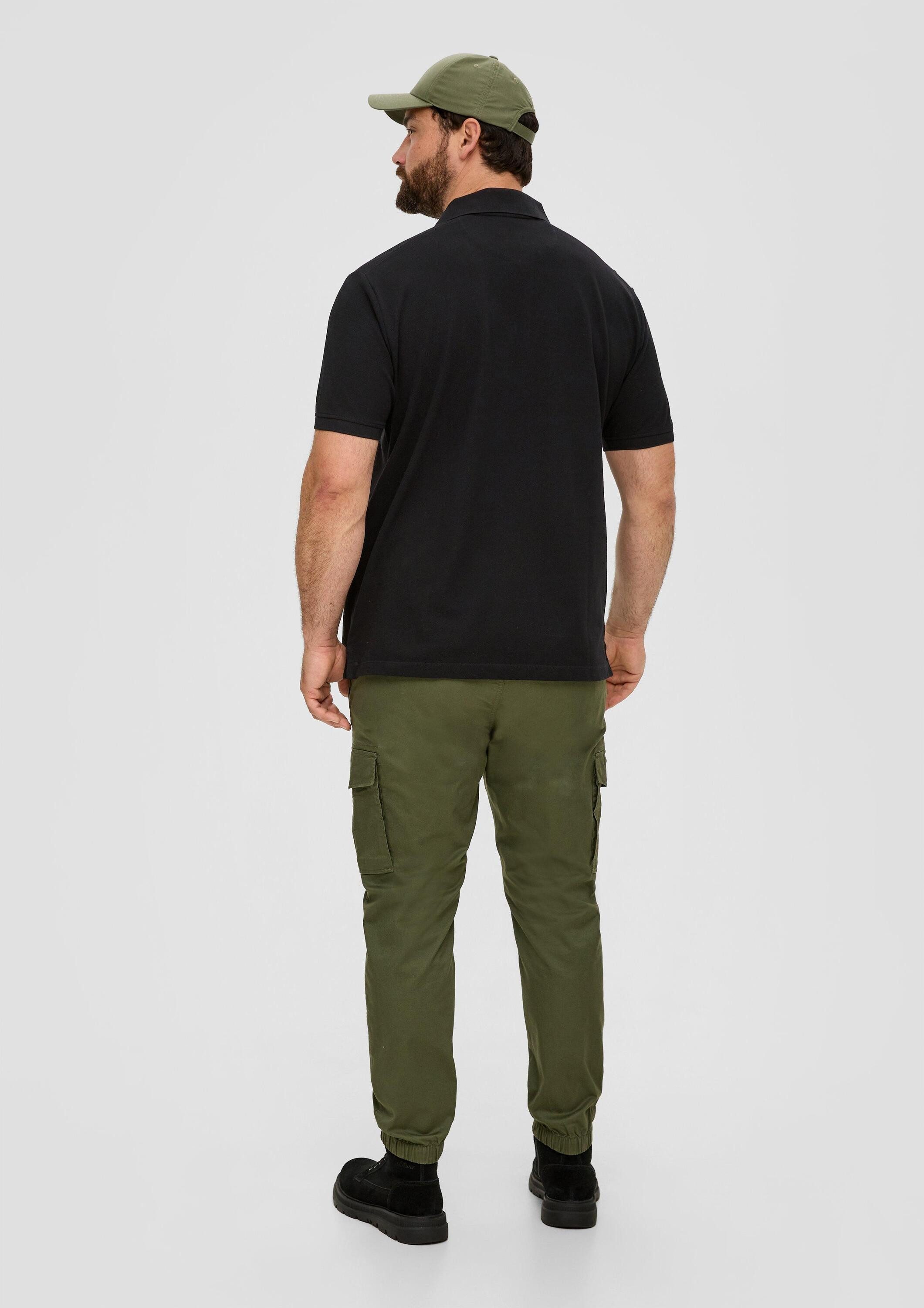 s.Oliver Kurzarmshirt Polo-Shirt Poloshirt aus Baumwollpiqué