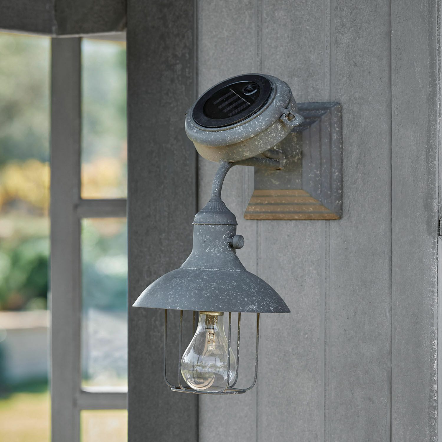 Mirabeau Außen-Wandleuchte Solar-Wandlaterne Anniviers antikgrau günstig online kaufen