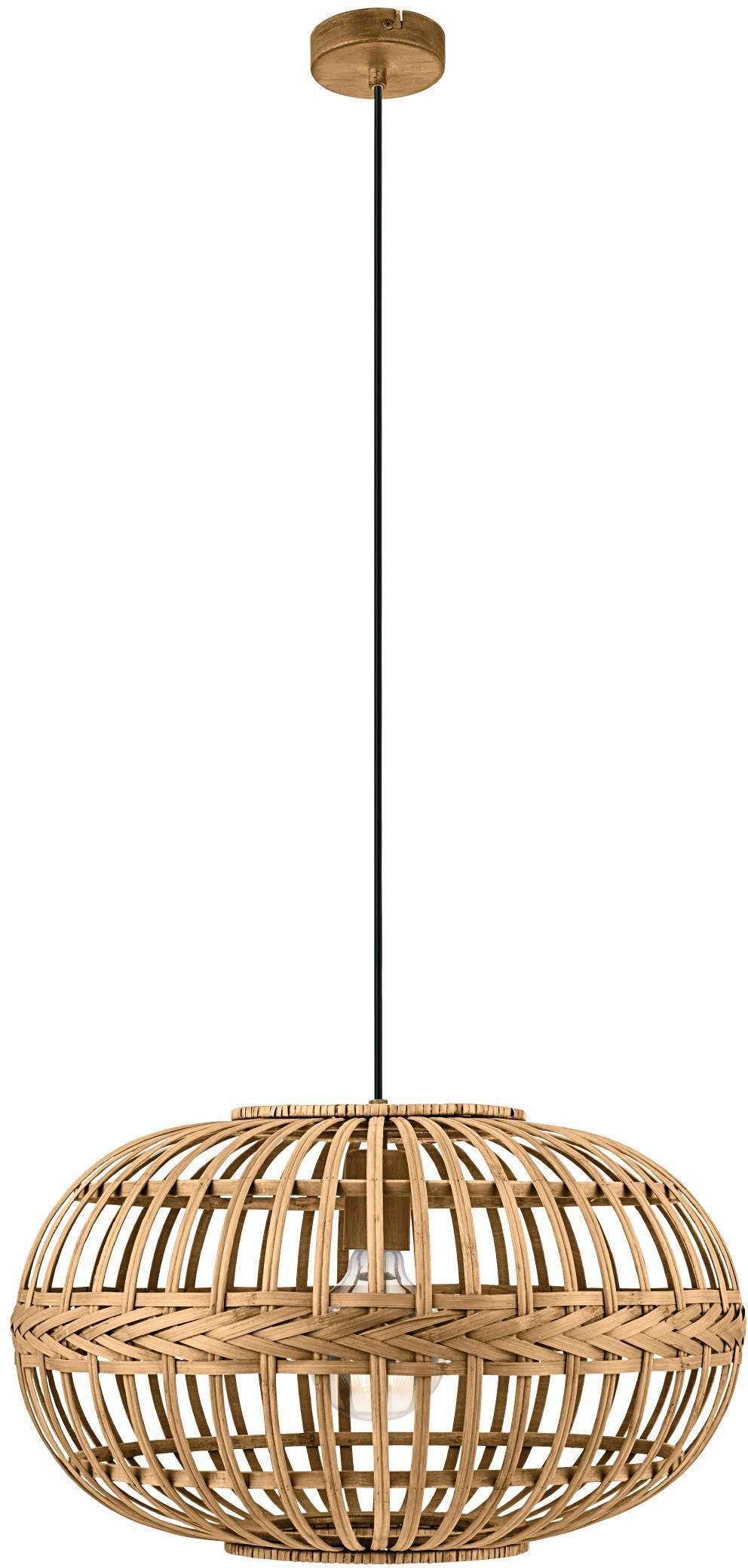 EGLO Pendelleuchte AMSFIELD, ohne Leuchtmittel, Hängelampe Esstisch, Esszimmerlampe, Hängeleuchte, Lampe, E27, Ø 38 cm