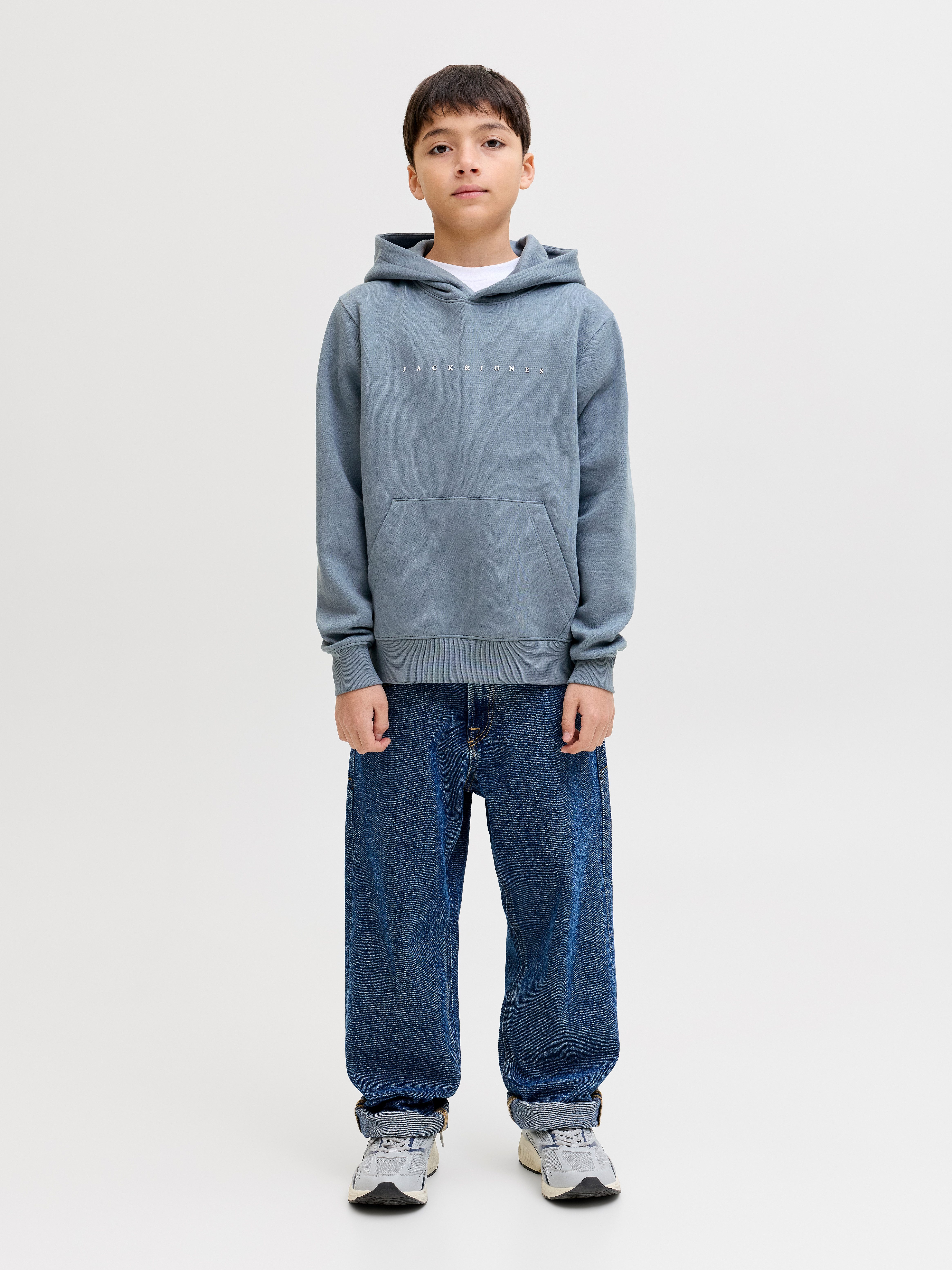 Jack & Jones Junior Kapuzensweatshirt JJESTAR JJ SWEAT HOOD NOOS JNR Baumwollmischung, relaxed fit