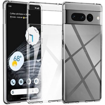 CoolGadget Handyhülle Transparent Ultra Slim Case für Google Pixel 7 Pro 6,7 Zoll, Silikon Hülle Dünne Schutzhülle für Pixel 7 Pro Hülle