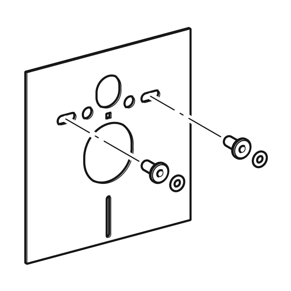 GEBERIT Spülkasten Schallschutzset (PE-E 6 mm) für Wand WC und Bidet 156.050.00.1