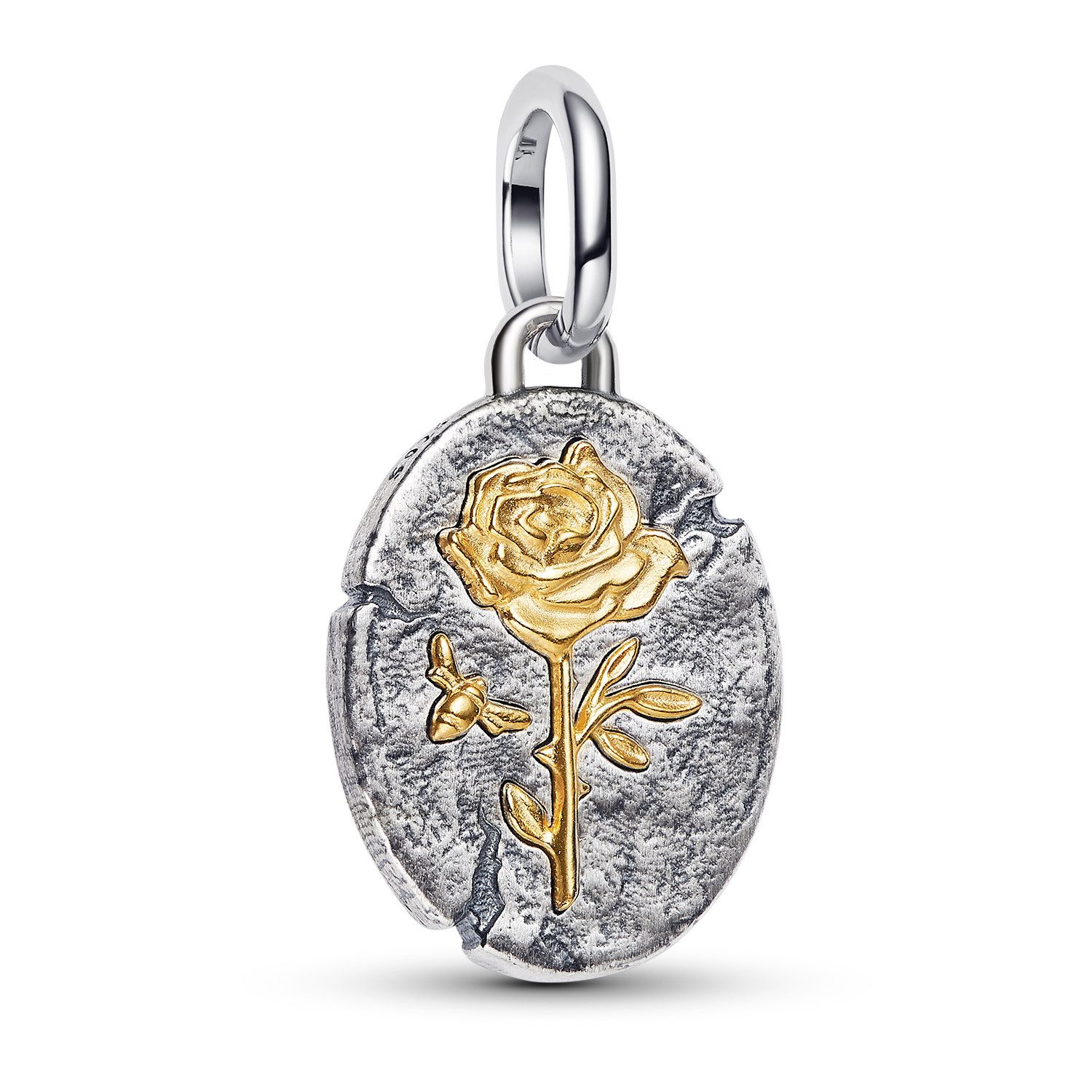 Pandora Kette mit Anhänger Damen-Silber Geschenkset Zweifarbig Rose günstig online kaufen