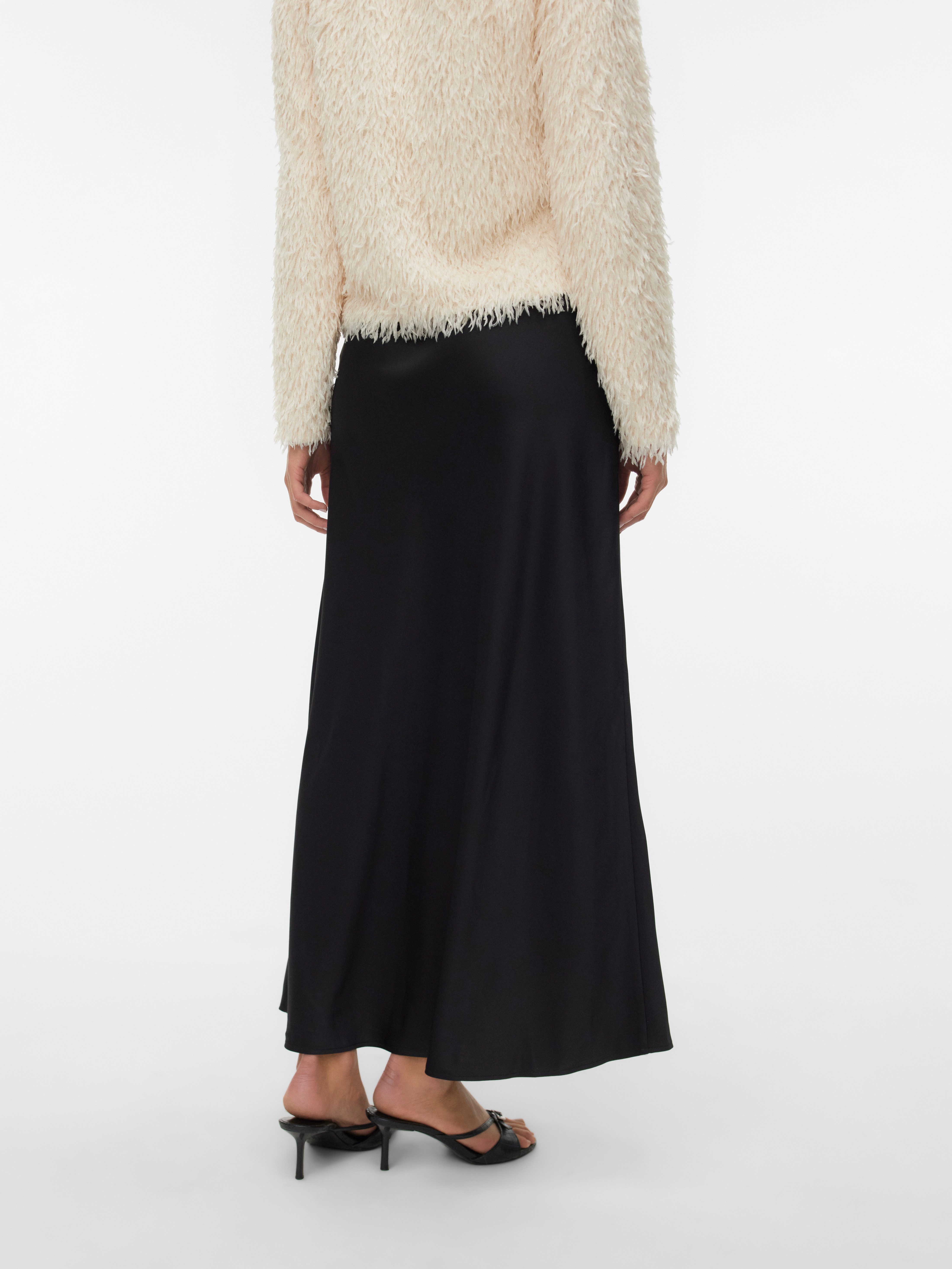 Vero Moda A-Linien-Rock VMMERLE ANKLE SKIRT WVN GA NOOS Kunstfaser