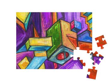 puzzleYOU Puzzle Cubic Dream, moderner zeitgenössischer Stil, 48 Puzzleteile, puzzleYOU-Kollektionen Kunst & Fantasy
