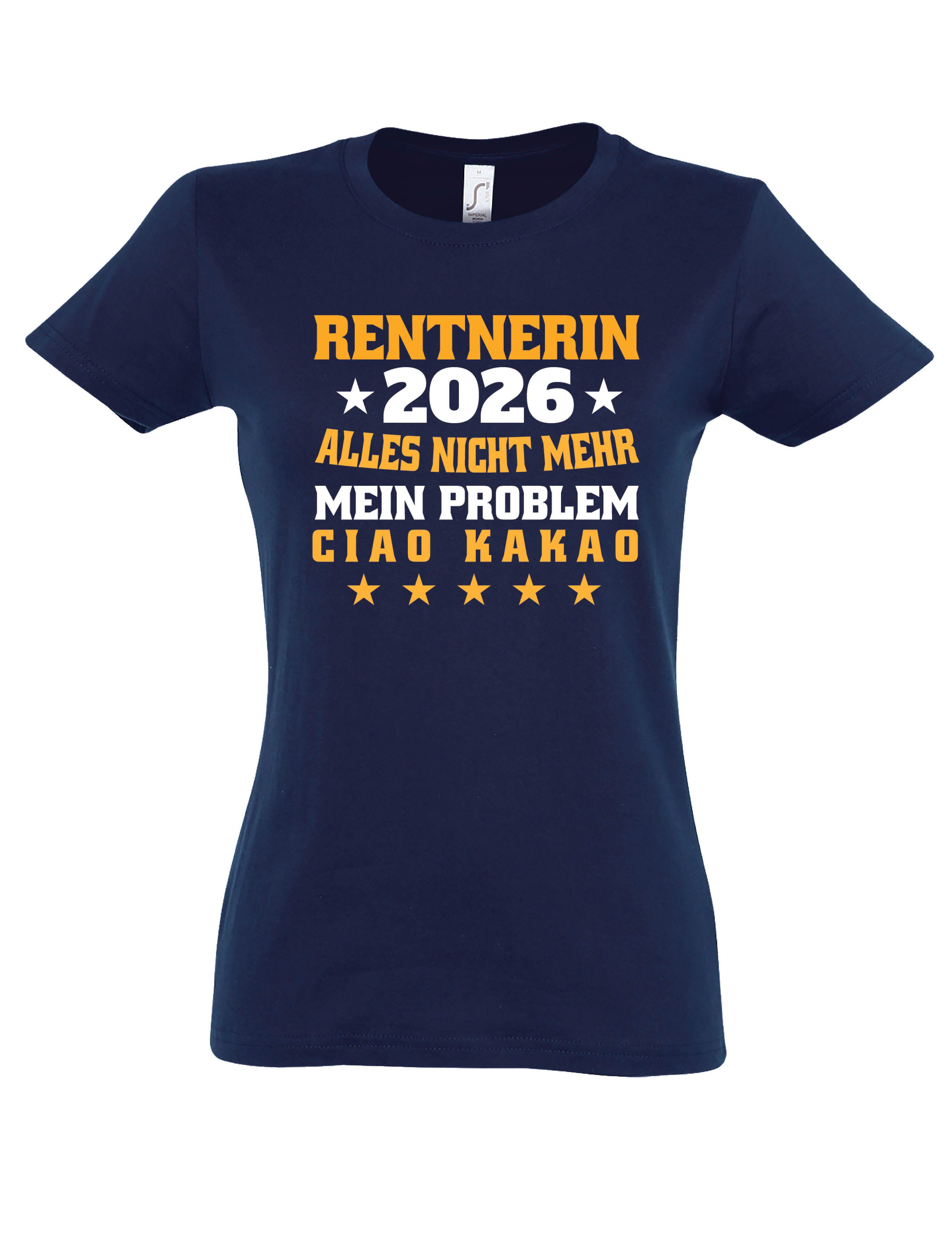 Youth Designz Print-Shirt Damen T-shirt Rentnerin 2026 Aufdruck lustig Geschenk Statement mit lustigen Print für Frauen