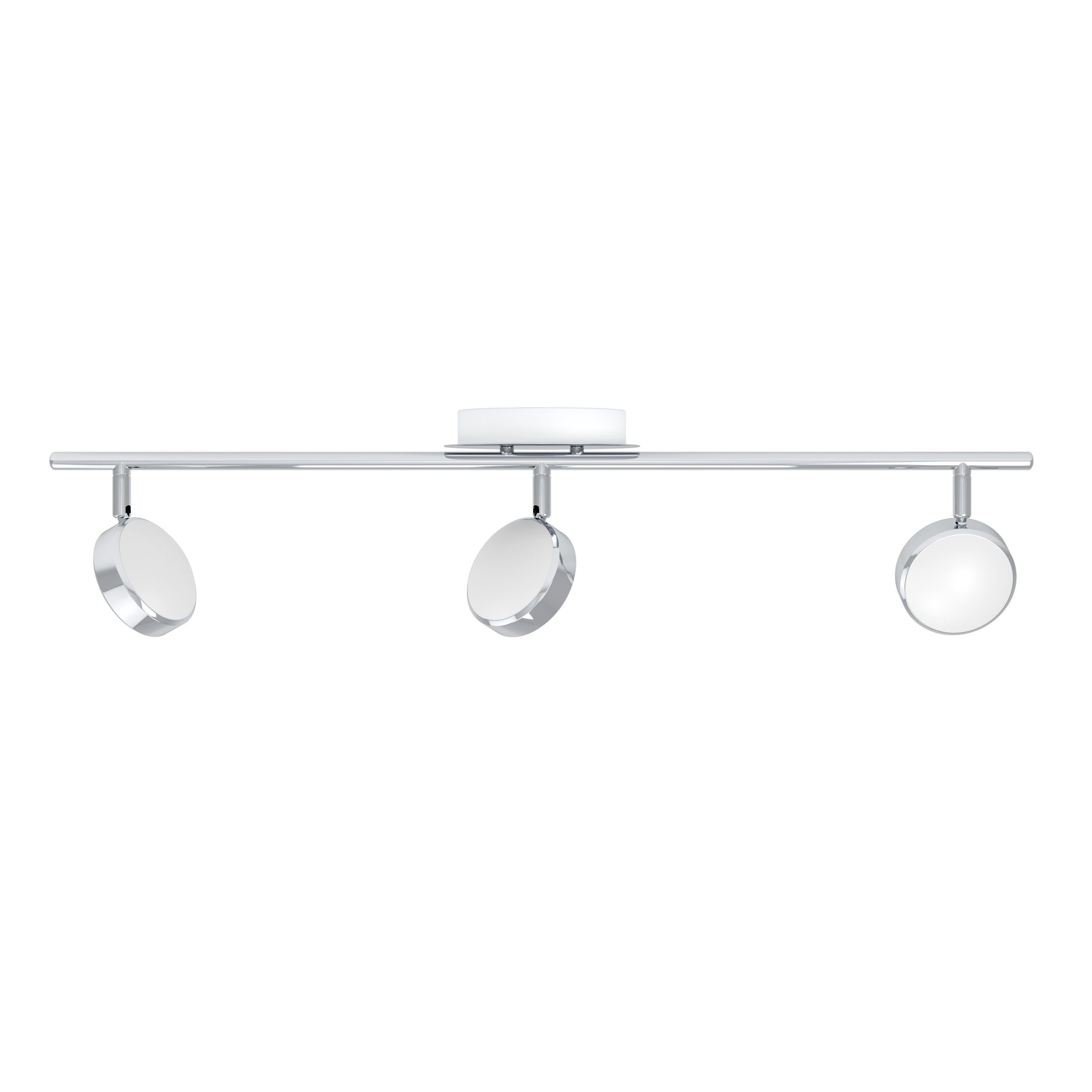 EGLO LED Deckenspot Salto, Leuchtmittel inklusive, LED Deckenlampe Deckenstrahler Stahl in chrom Kunststoff in satiniert