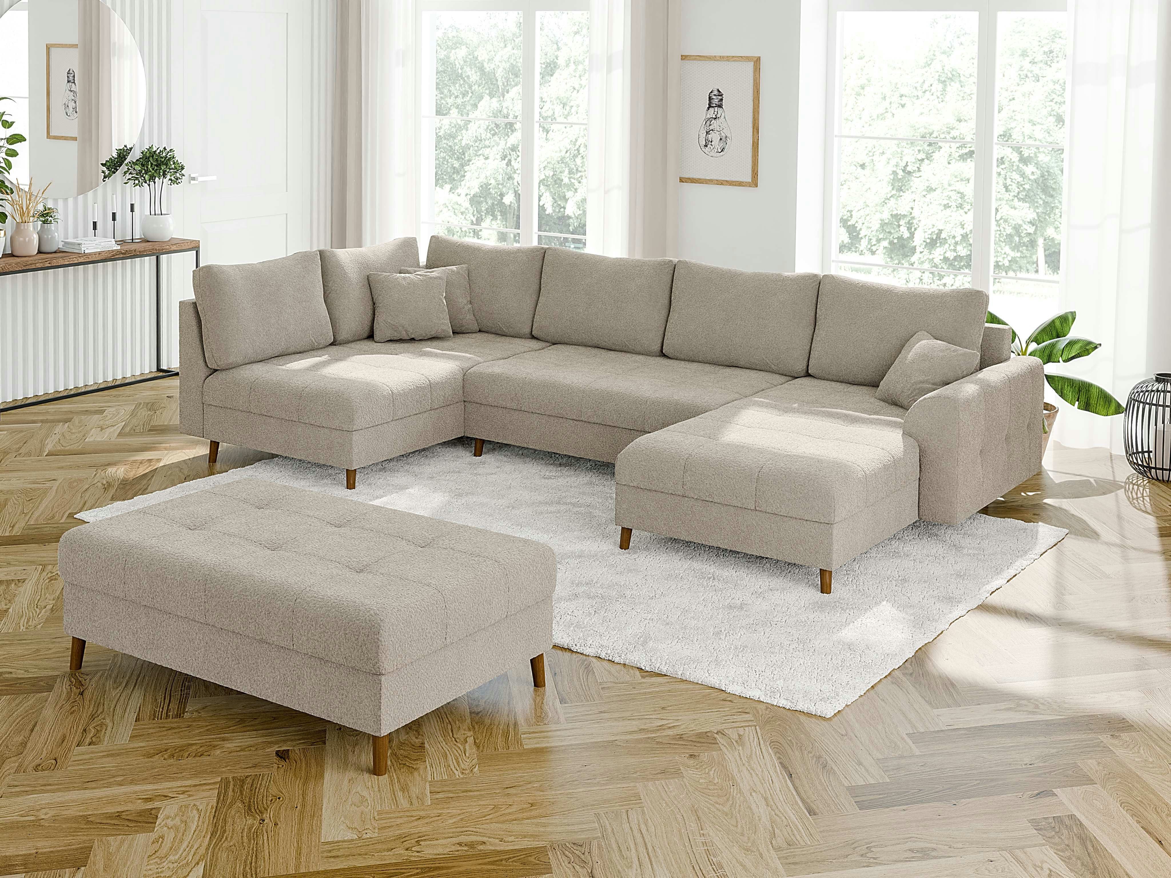 S-Style Möbel Wohnlandschaft Leif mit Schlaffunktion günstig online kaufen